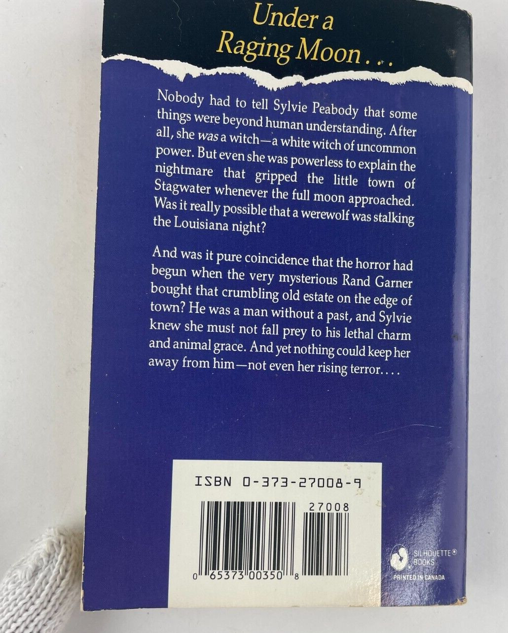 Waiting for the Wolf Moon – Evelyn Vaughn – Silhouette, 1993, 252 pages, Paperbk