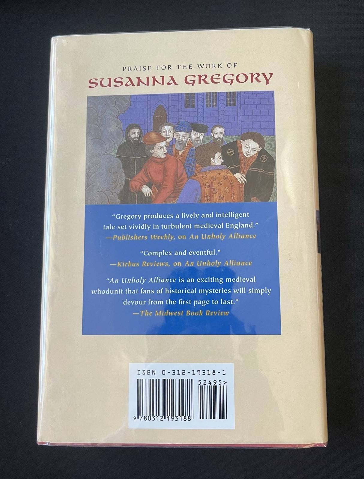 A Plague on Both Your Houses by Susanna Gregory—1st US Ed/1998—HC/DJ/Mylar—VG