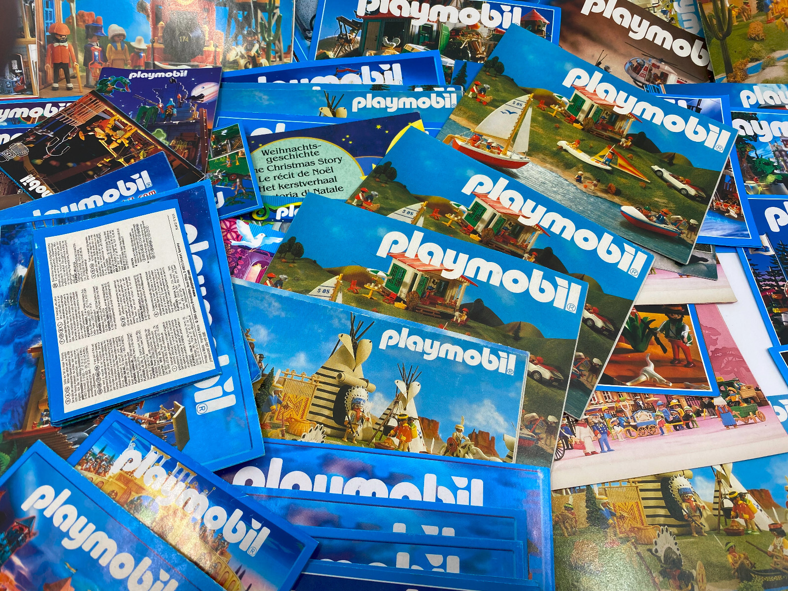Huge lot of 1990s & 2000s Playmobil Flyers Mini-Catalogs Mailers Small Pamphlets