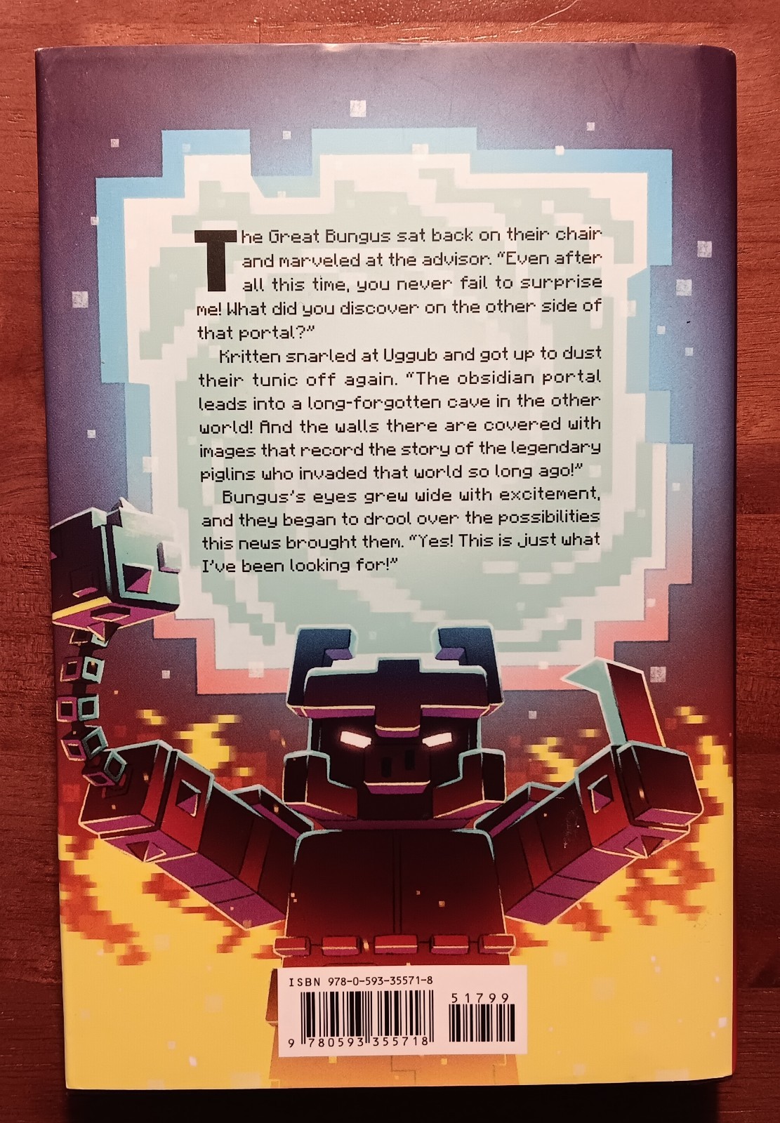 Lot of 2 Minecraft Novels: The Crash and Minecraft Legends Return of the Piglins
