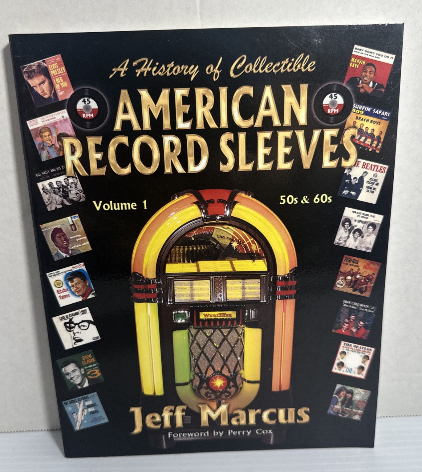 SIGNED History Of Collectible American Record Sleeves Vol 1 50s 60s Jeff Marcus