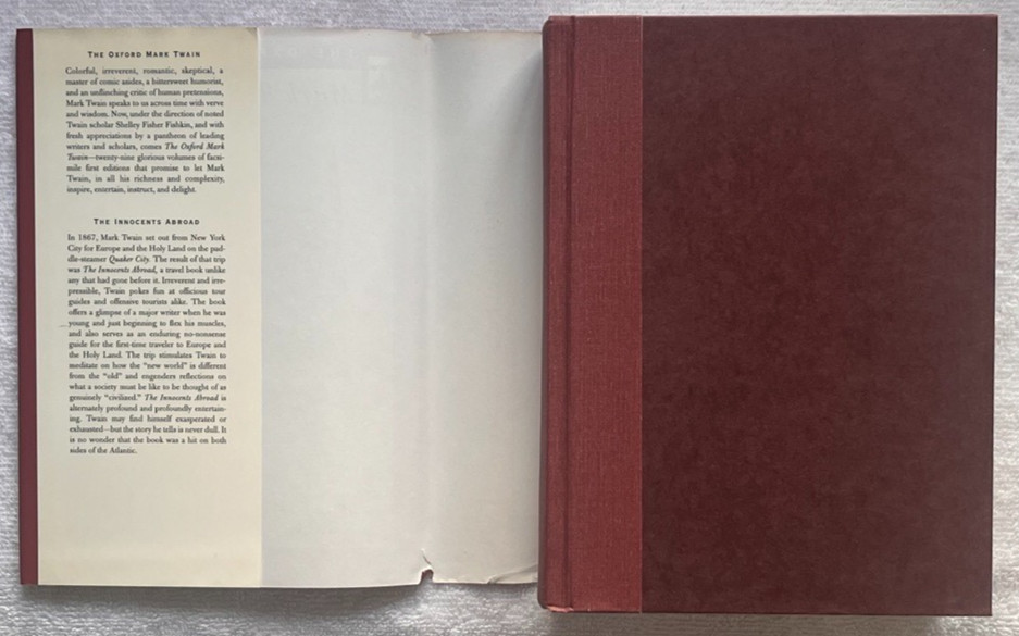 MARK TWAIN The Innocents Abroad HC/DJ 1stThus ’96 OXFORD * MORDECAI RICHLER VG+