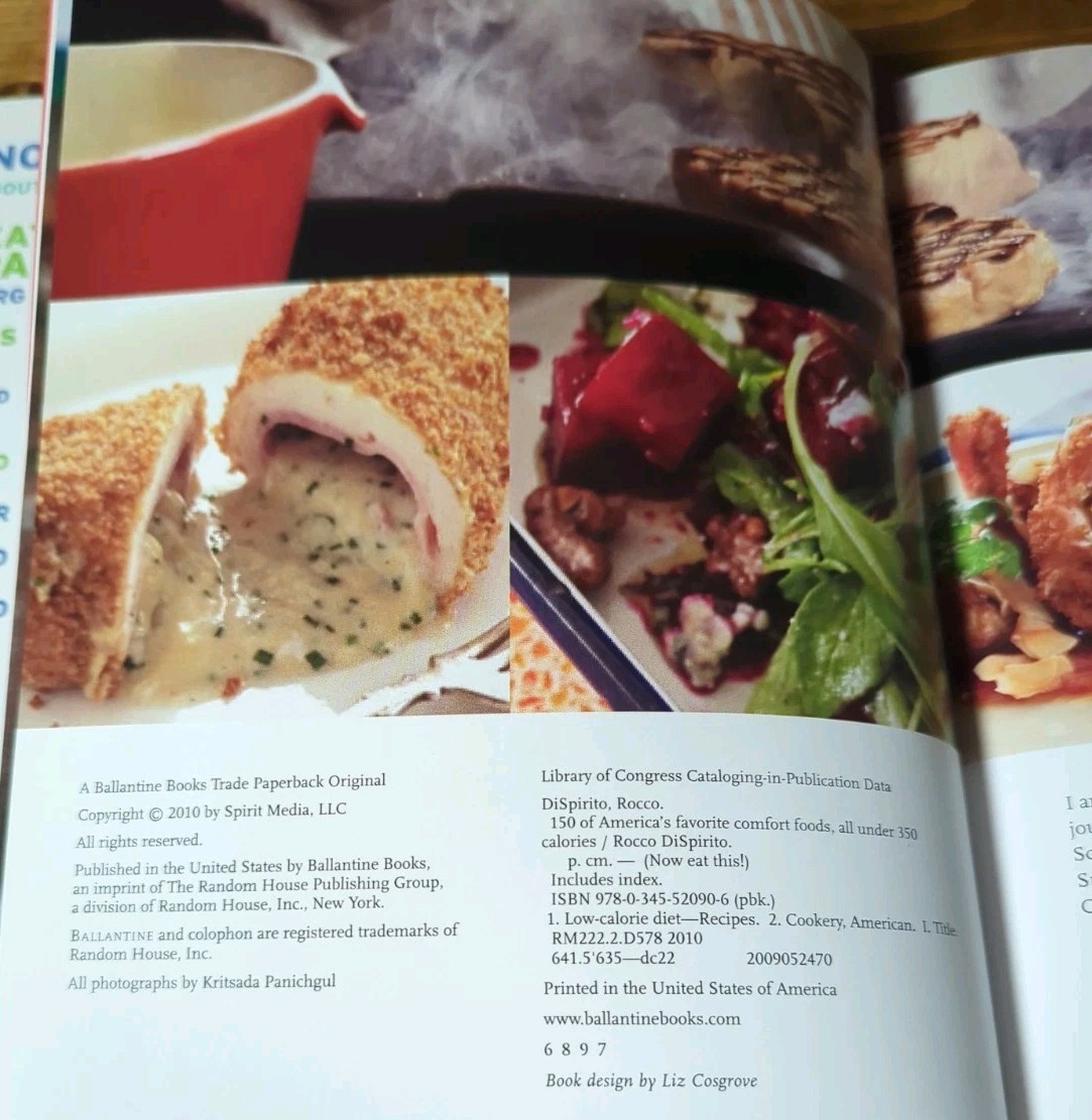 2 Book Lot Rocco Dispirito Now Eat This & Cook Your Butt Off Fitbit Cookbook