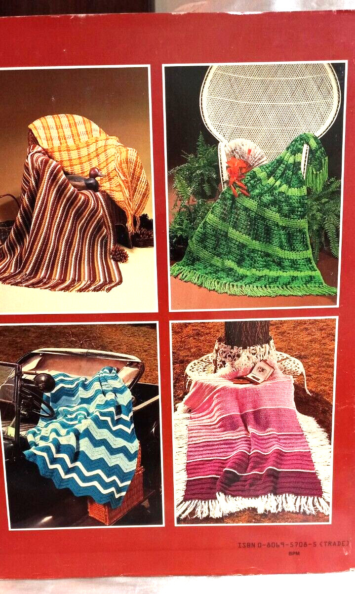 The 7-Day Afghan Book Crochet Jean Leinhauser Rita Weiss 1985 Vintage