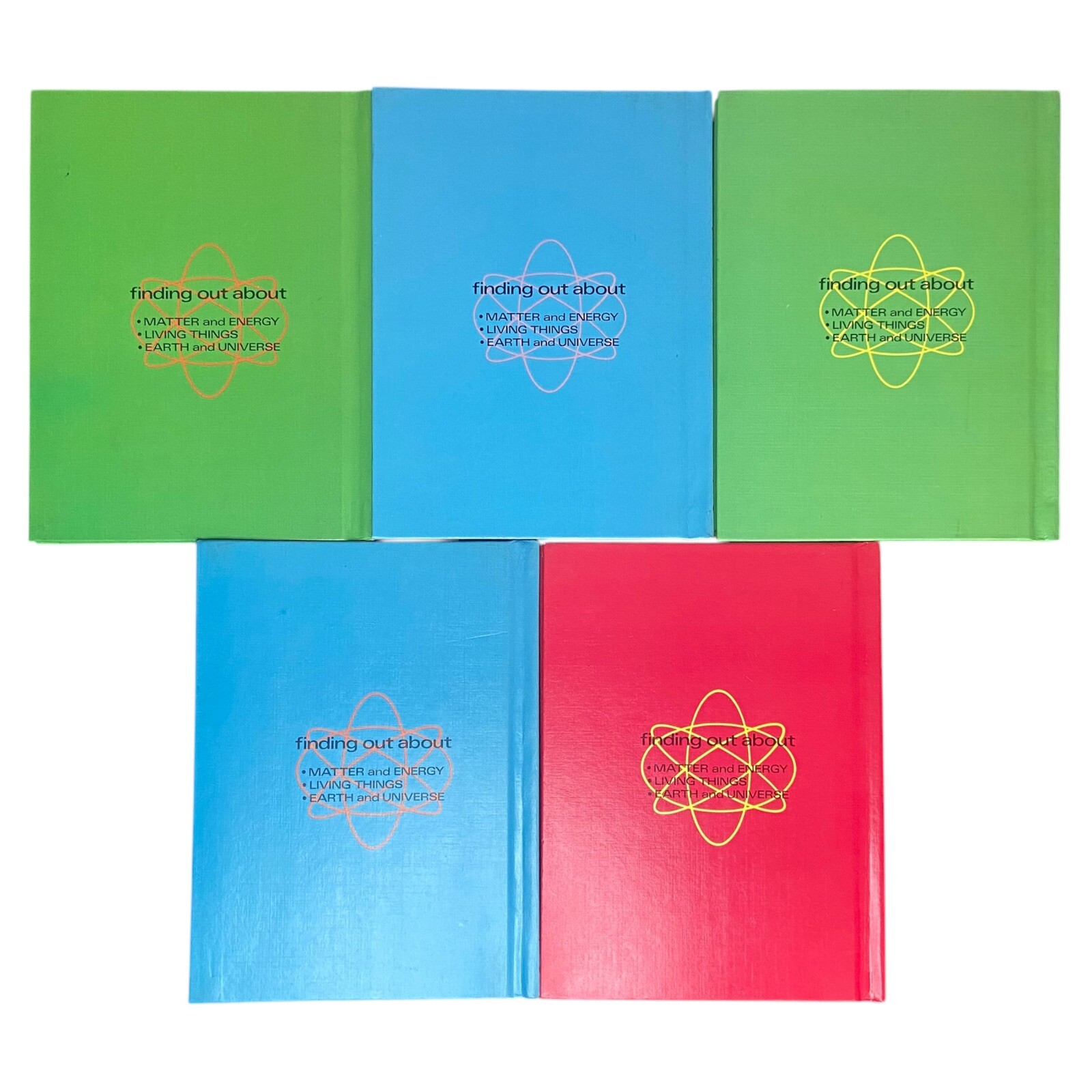 (SET OF 5) VTG 1974 “Finding Out About” By Francis Alder Educational Hardcover