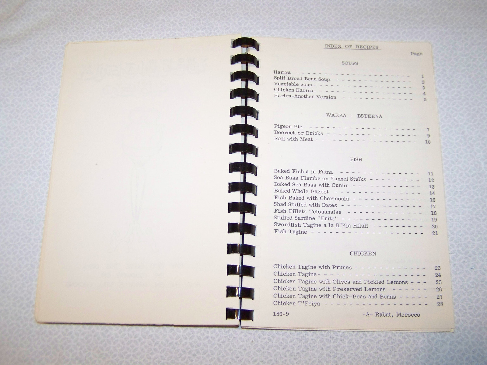 Cooking In Morocco by American Women’s Association of Rabat 1979