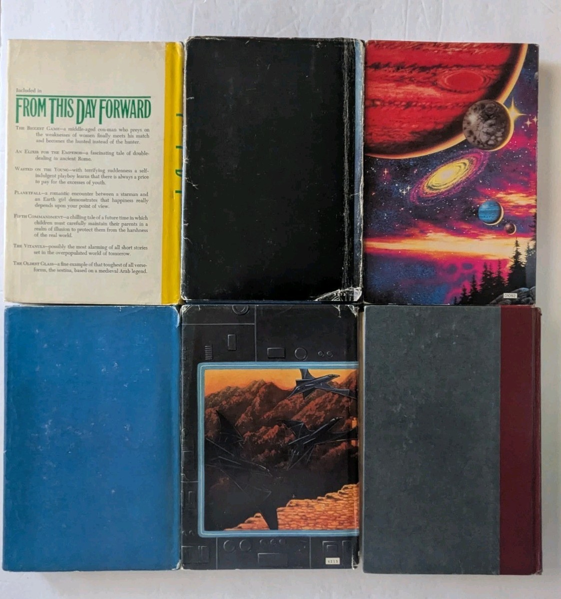 10 BOOK LOT Vintage Science Fiction Sci-fi Fantasy Books Novels Hardcover #1