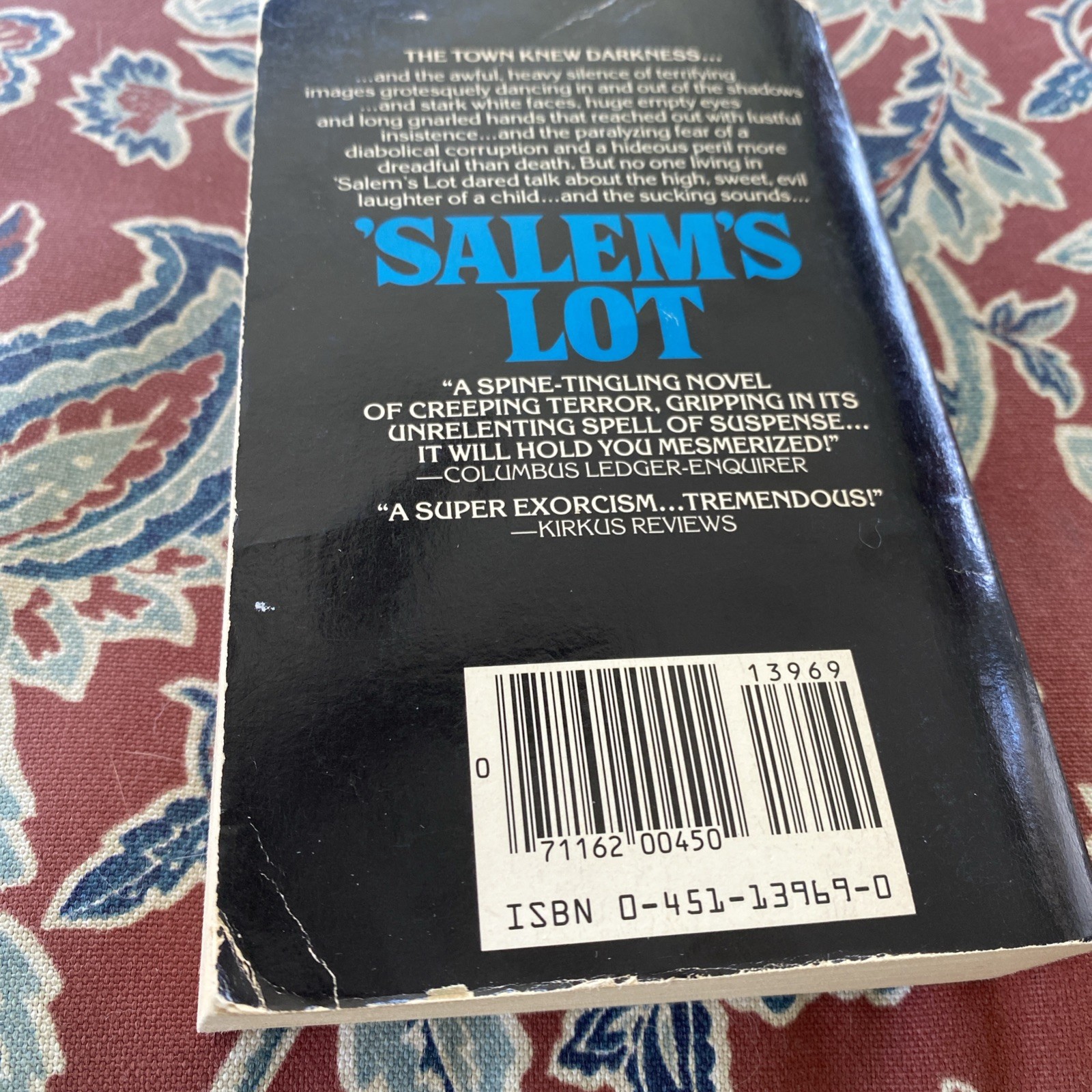 Salem’s Lot by Stephen King, First Signet printing, 1976 paperback. Good.