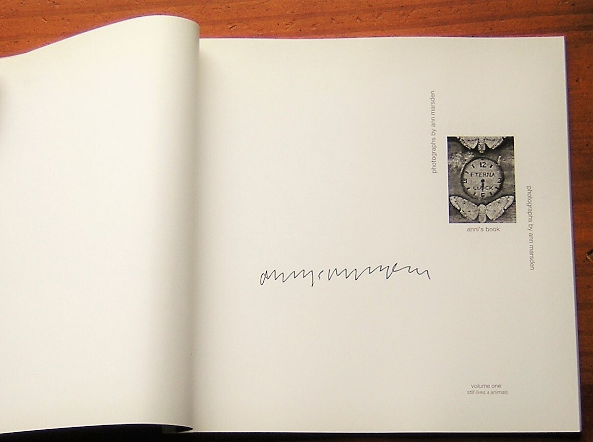 ANNI’S BOOK Ann Marsden Photographs Signed 2011 Paperback Book + Added Photo