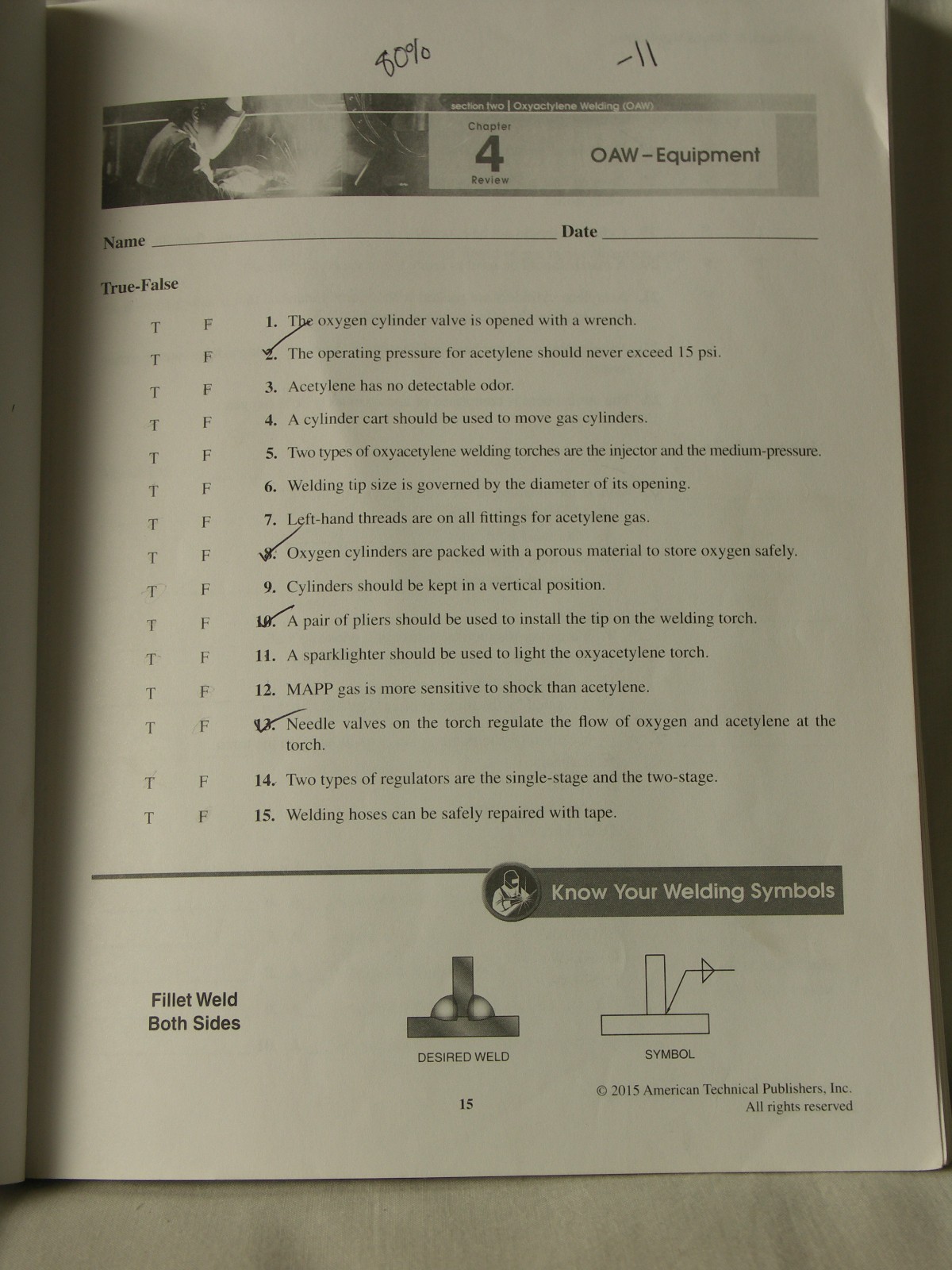 Welding Skills Workbook Fifth Edition by Jonathan Gosse