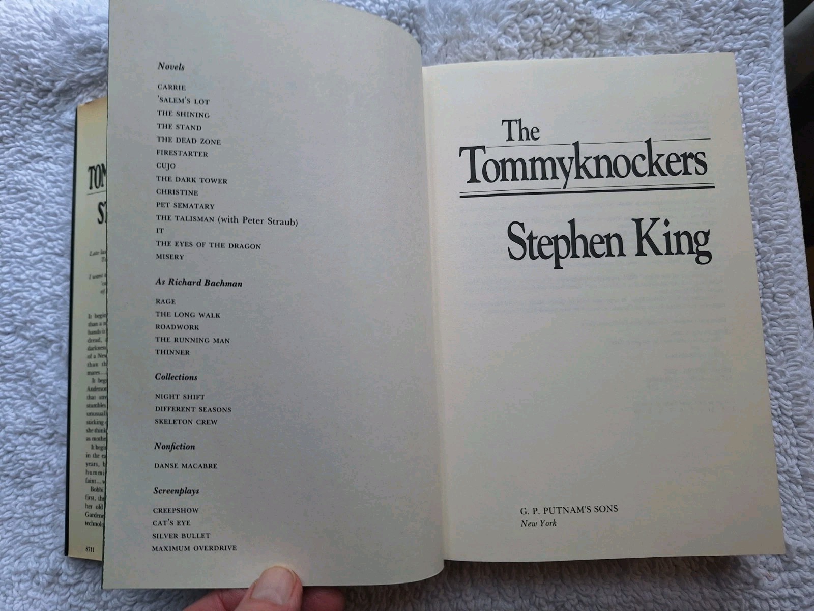 Stephen King The Tommyknockers Hardcover First Edition ? 1987