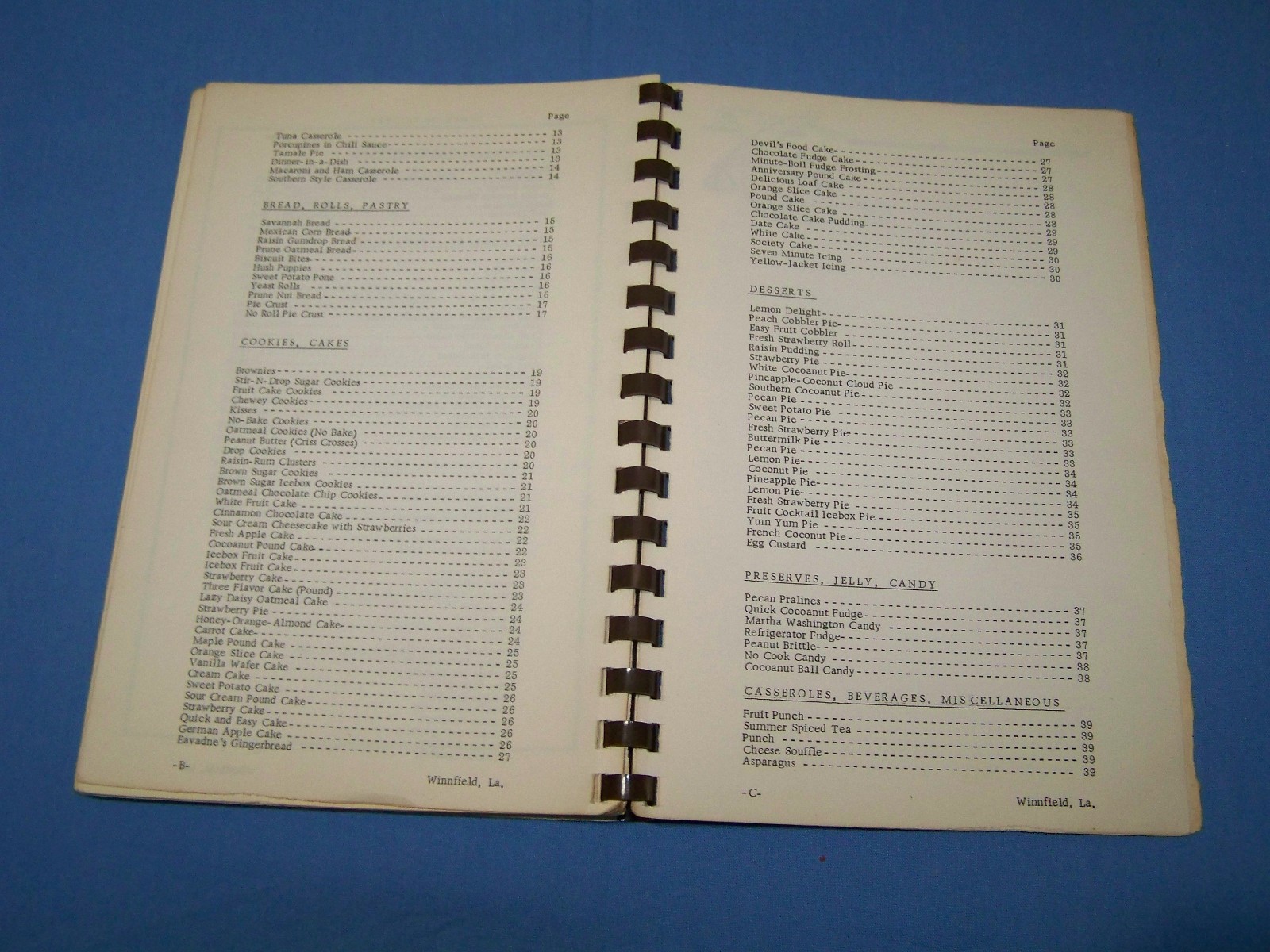 Winn Parish Louisiana Home Demomstartion Clubs Cookbook 1970 vintage