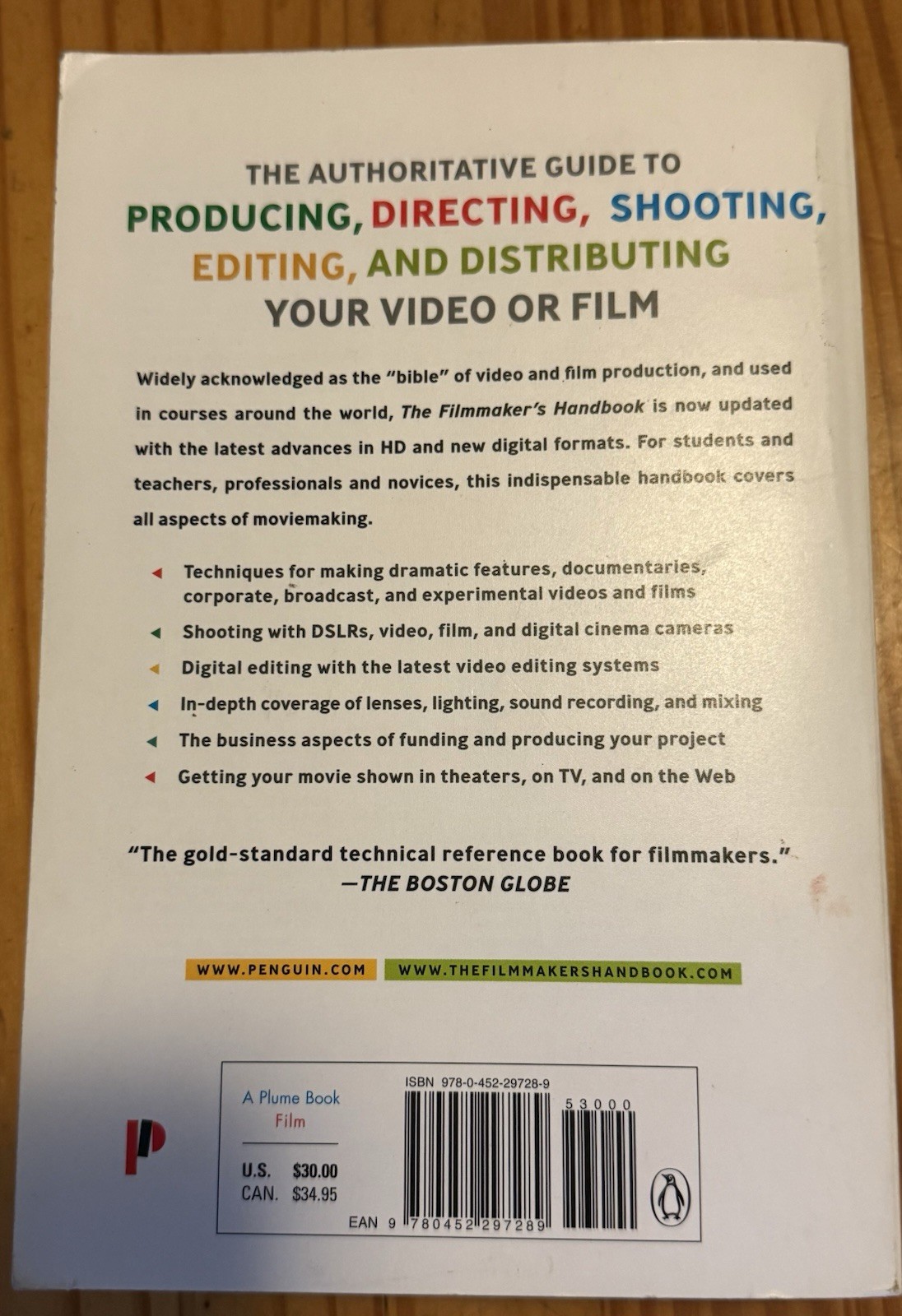 The Filmmaker’s Handbook A Comprehensive Guide for the Digital 4th Edition VJ01