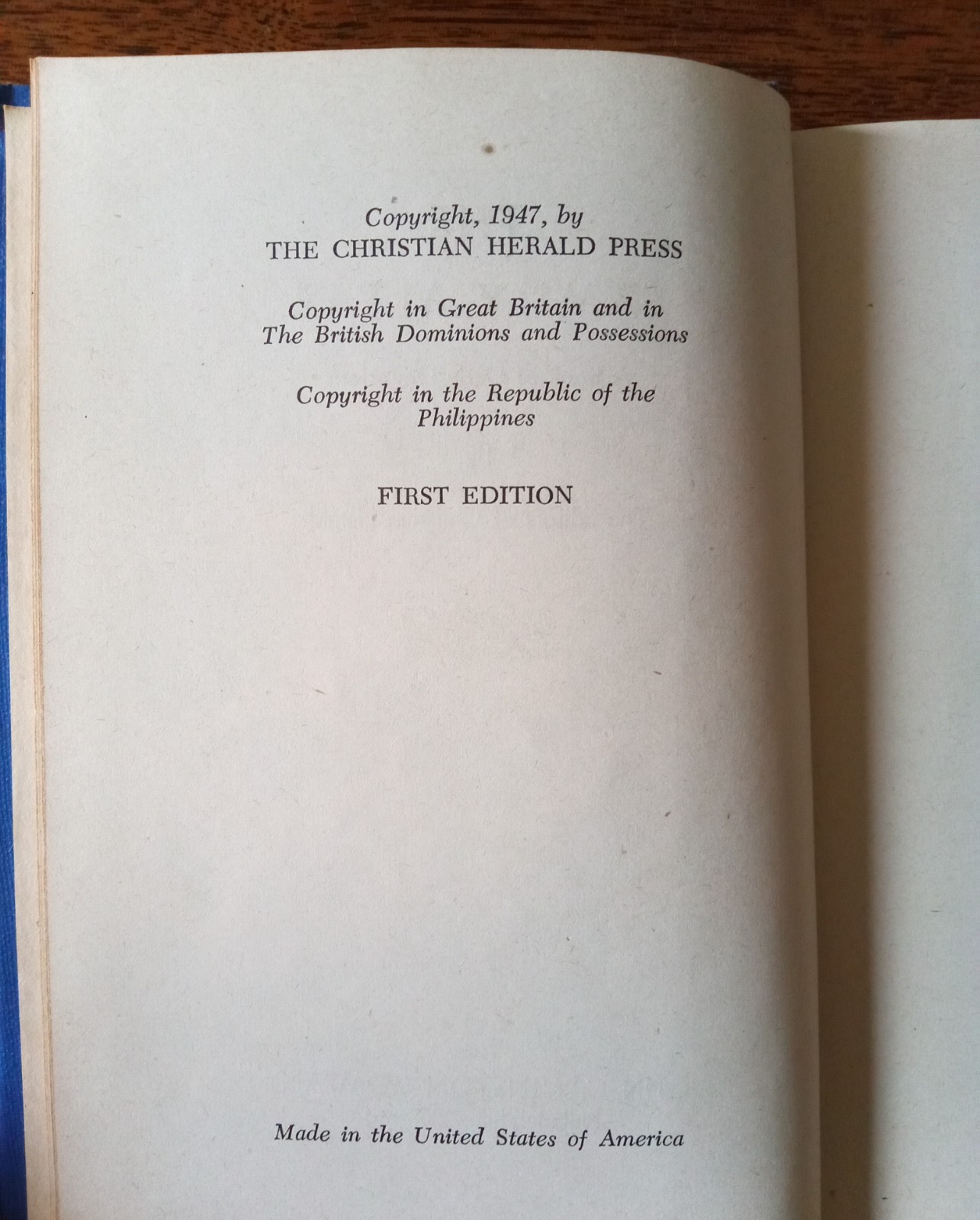 The Family Altar Christian Herald Press 1947 First Edition Devotional HC GC