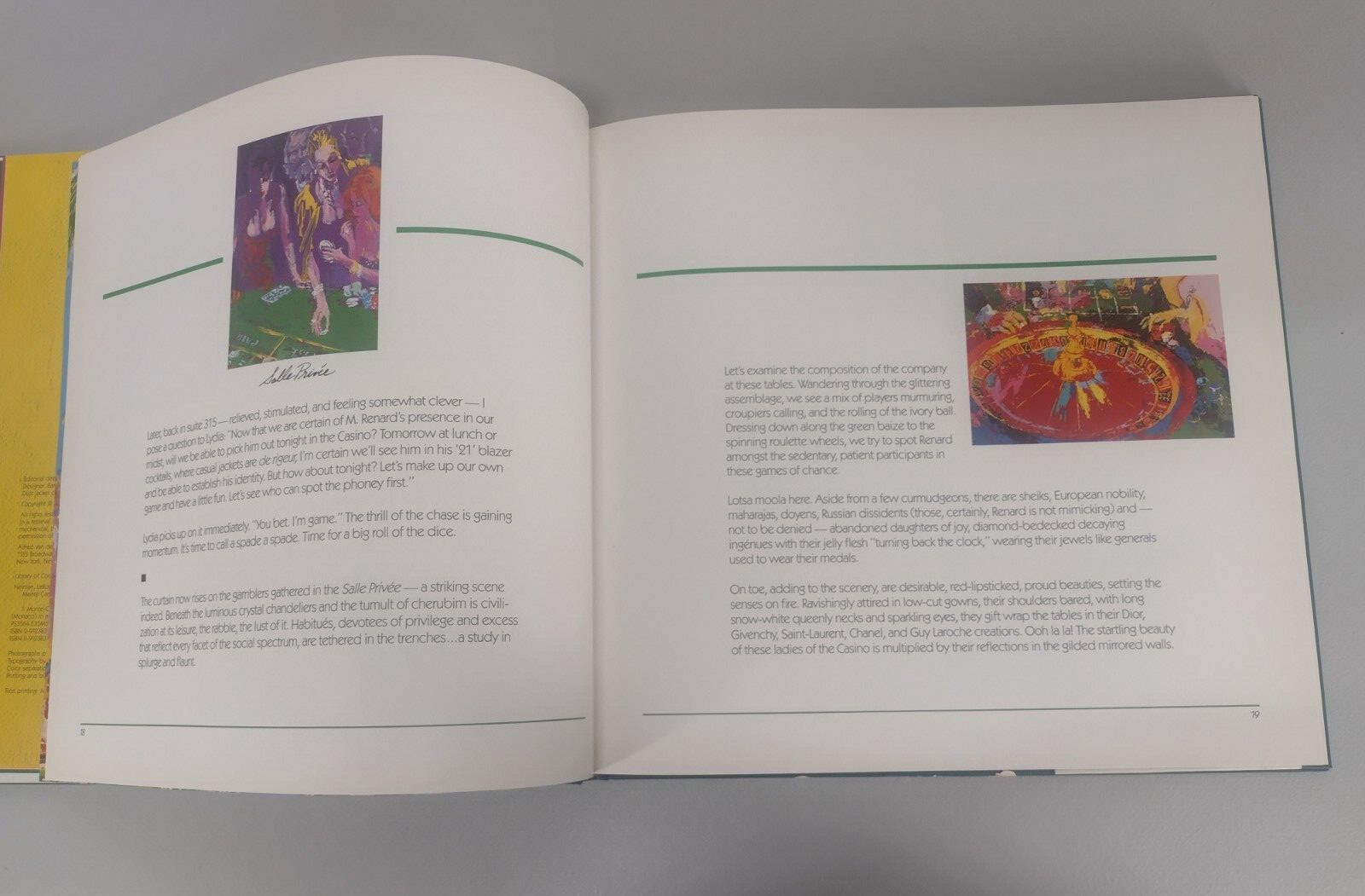 MONTE CARLO CHASE Autographed Signed LeRoy Neiman Hard Cover Book First Edition