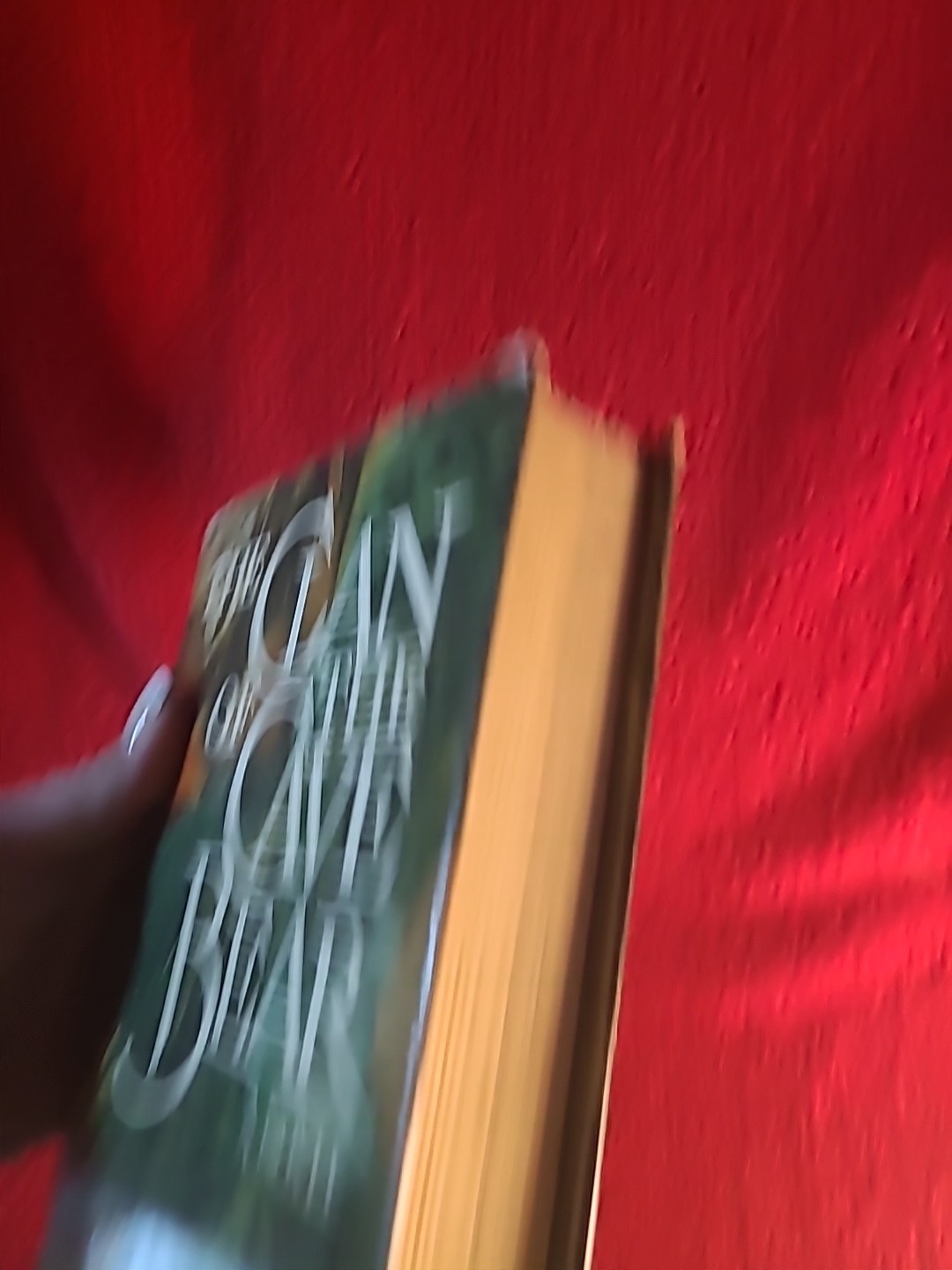 Hardcover first edition of the novel The Clan of the Cave Bear by Jean M. Auel.