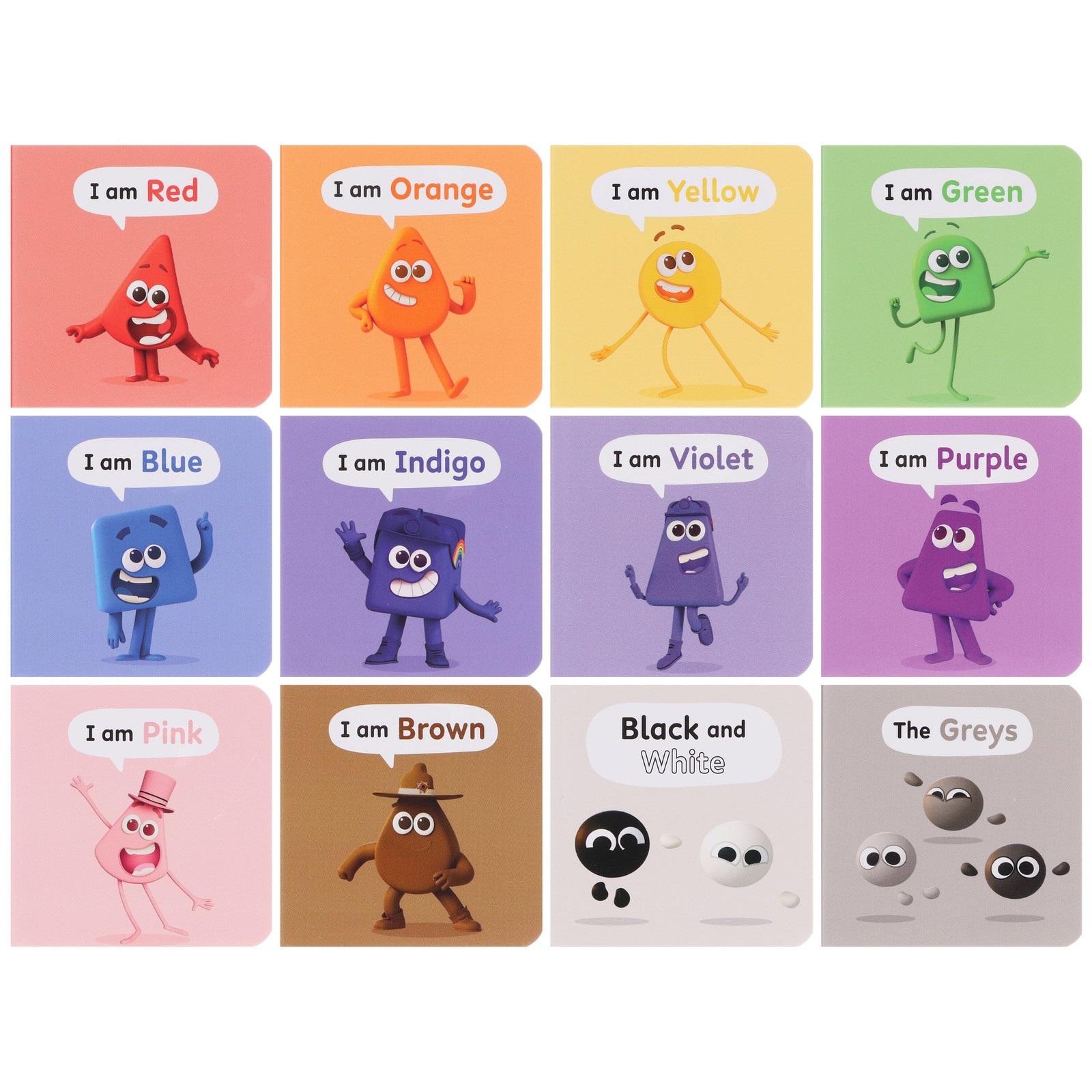 A Case of Colourblocks 12 Mini Books Box Set – Ages 0-5 – Board book