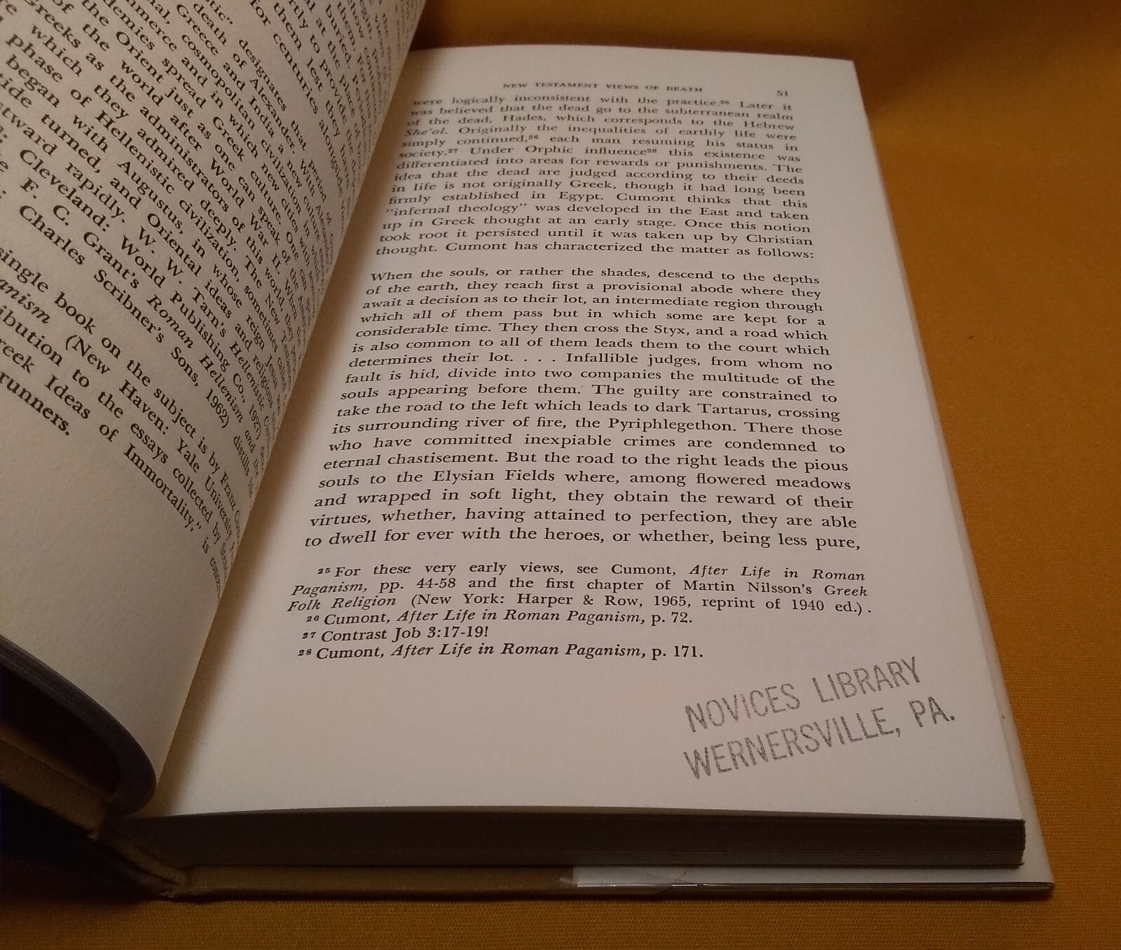 Perspectives on Death, Liston O. Mills, 1969 HCDJ ex-library Abingdon Press