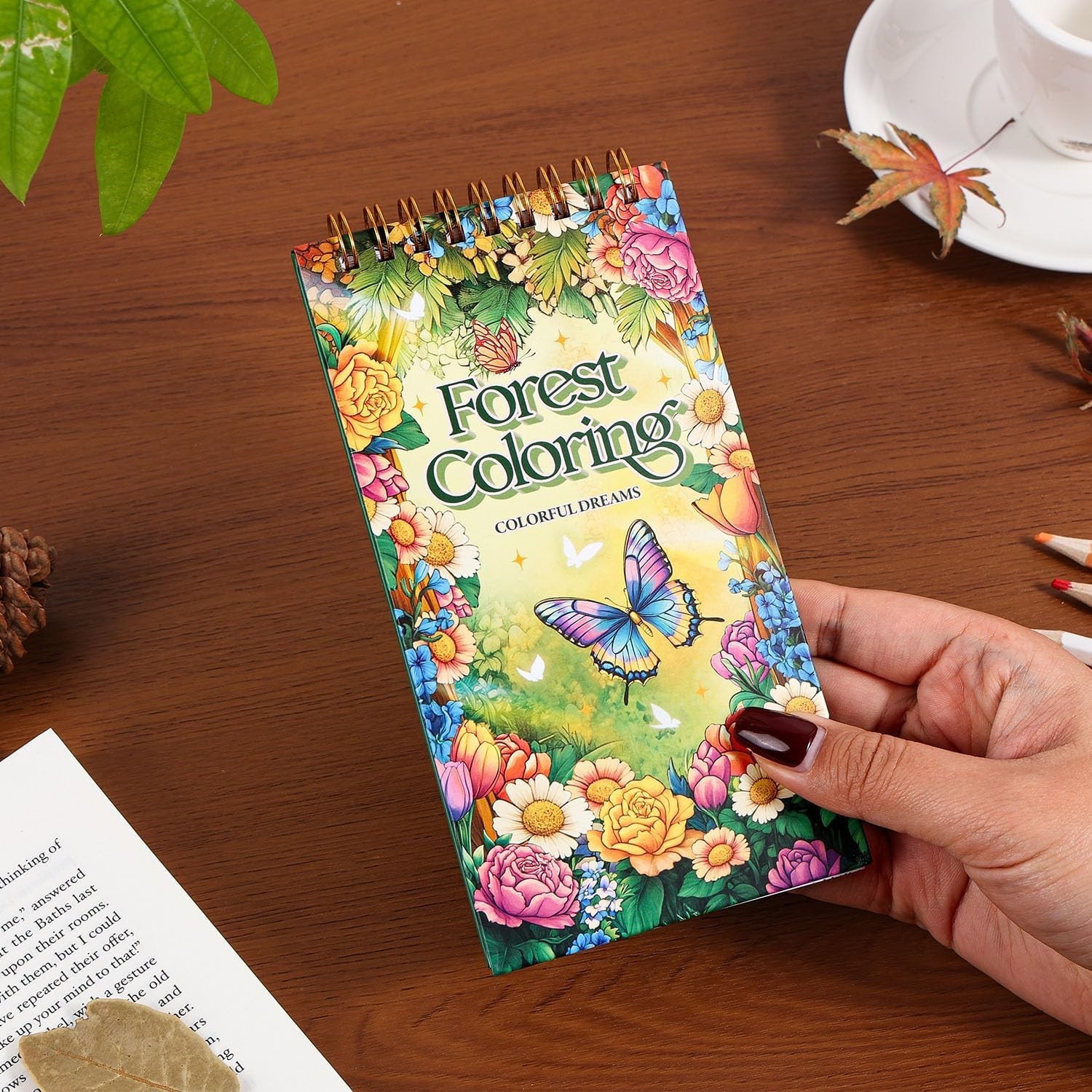 Forest Dreams Adult Coloring Book – 35 Pages for Relaxation & Stress Relief
