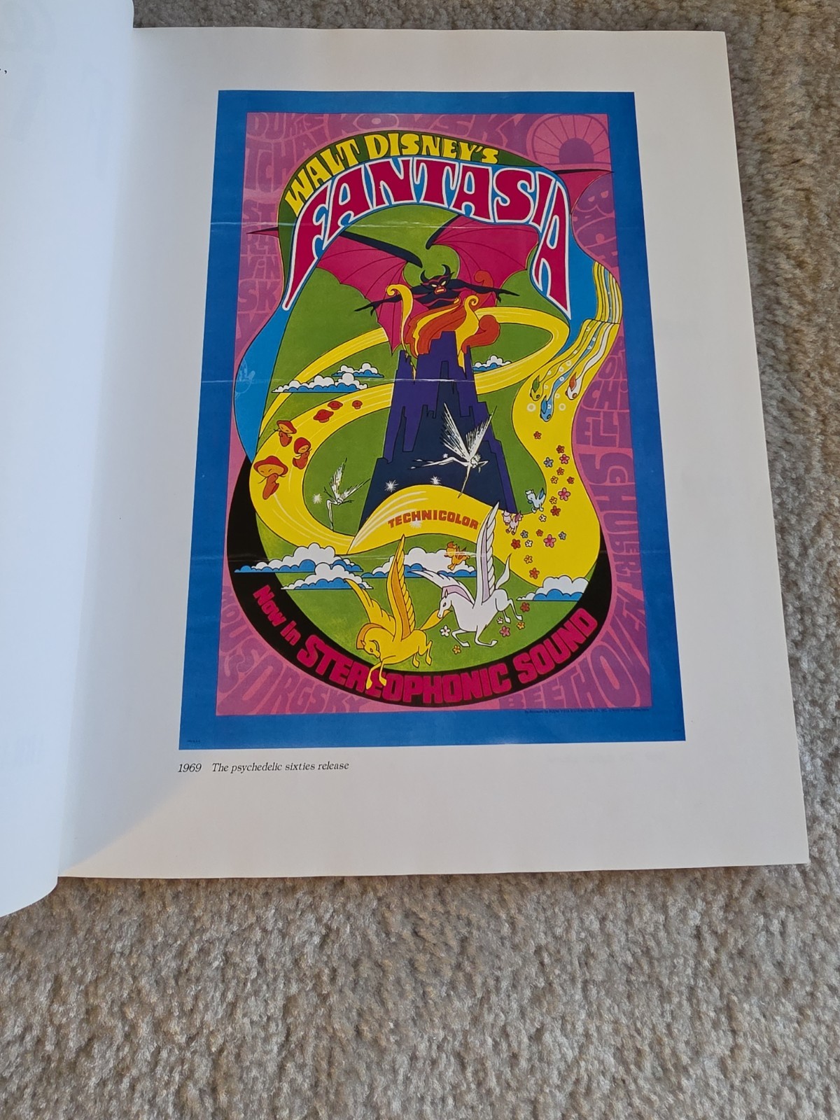 Walt Disney’s Fantasia hardcover collectible book 1987 Vintage