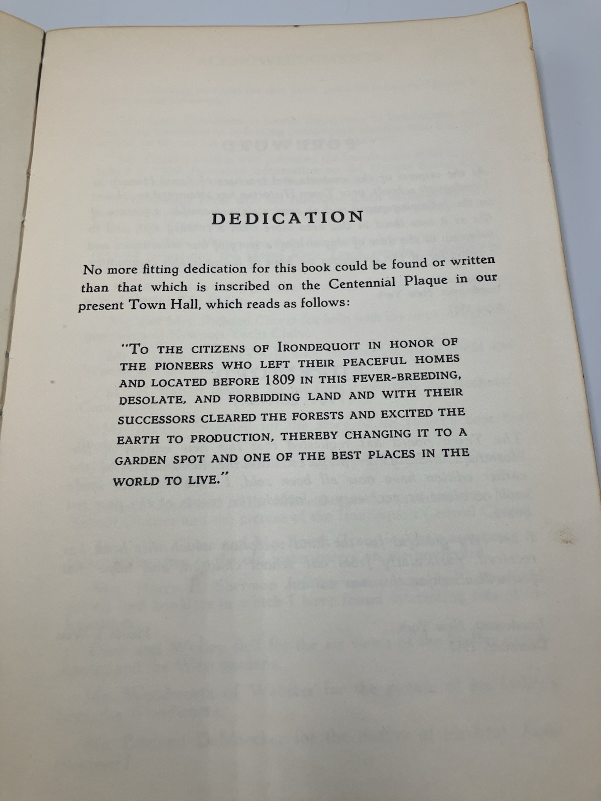 Irondequoit Story NY 1839-1967 Vintage Paperback Book Town Historian Maude West