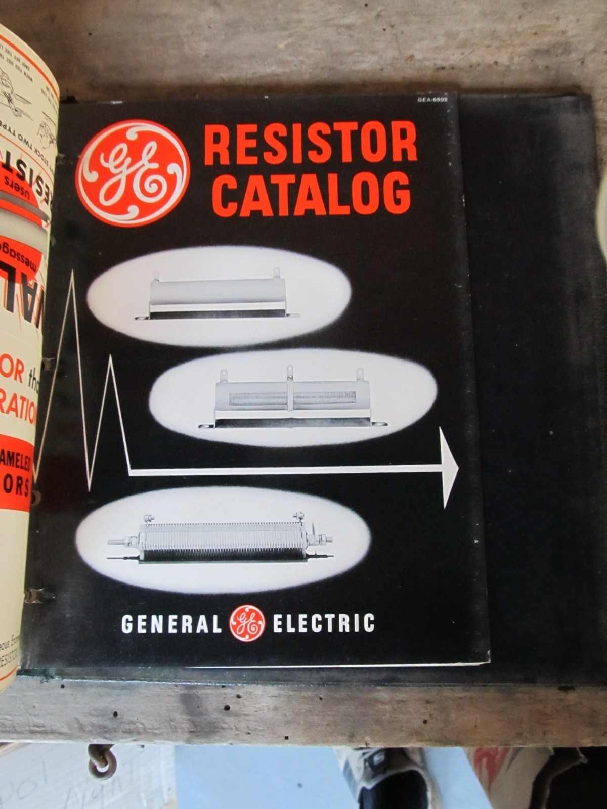 General Electric Catalog Binder 1956 Industrial Illustrated GE Orthicon Tubes +