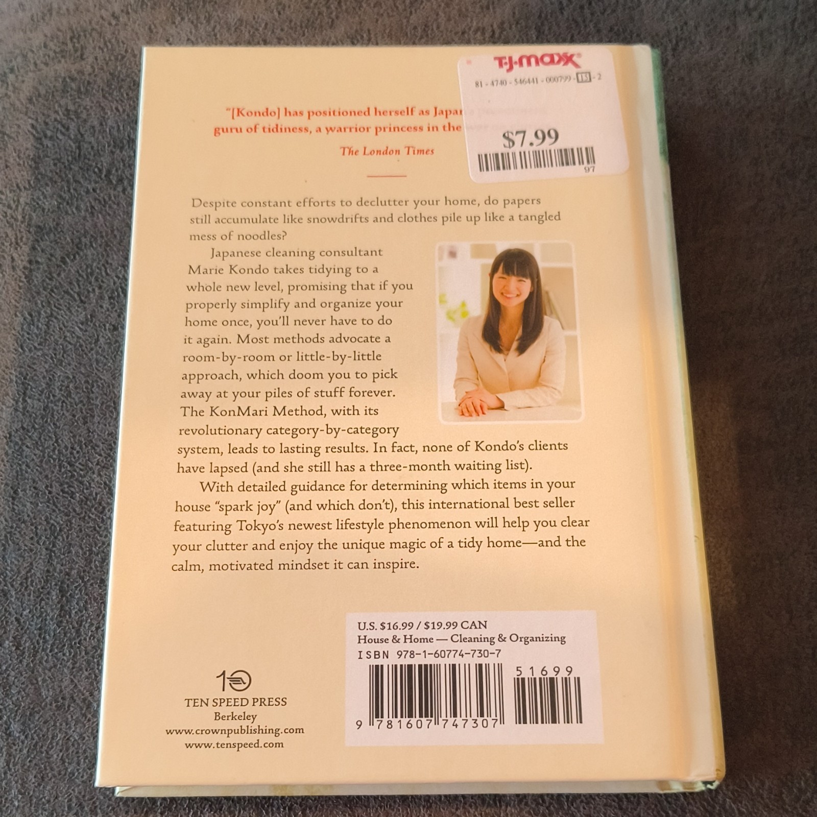 The Life-Changing Magic of Tidying Up by Marie Kondo, Hardcover, Ten Speed Press