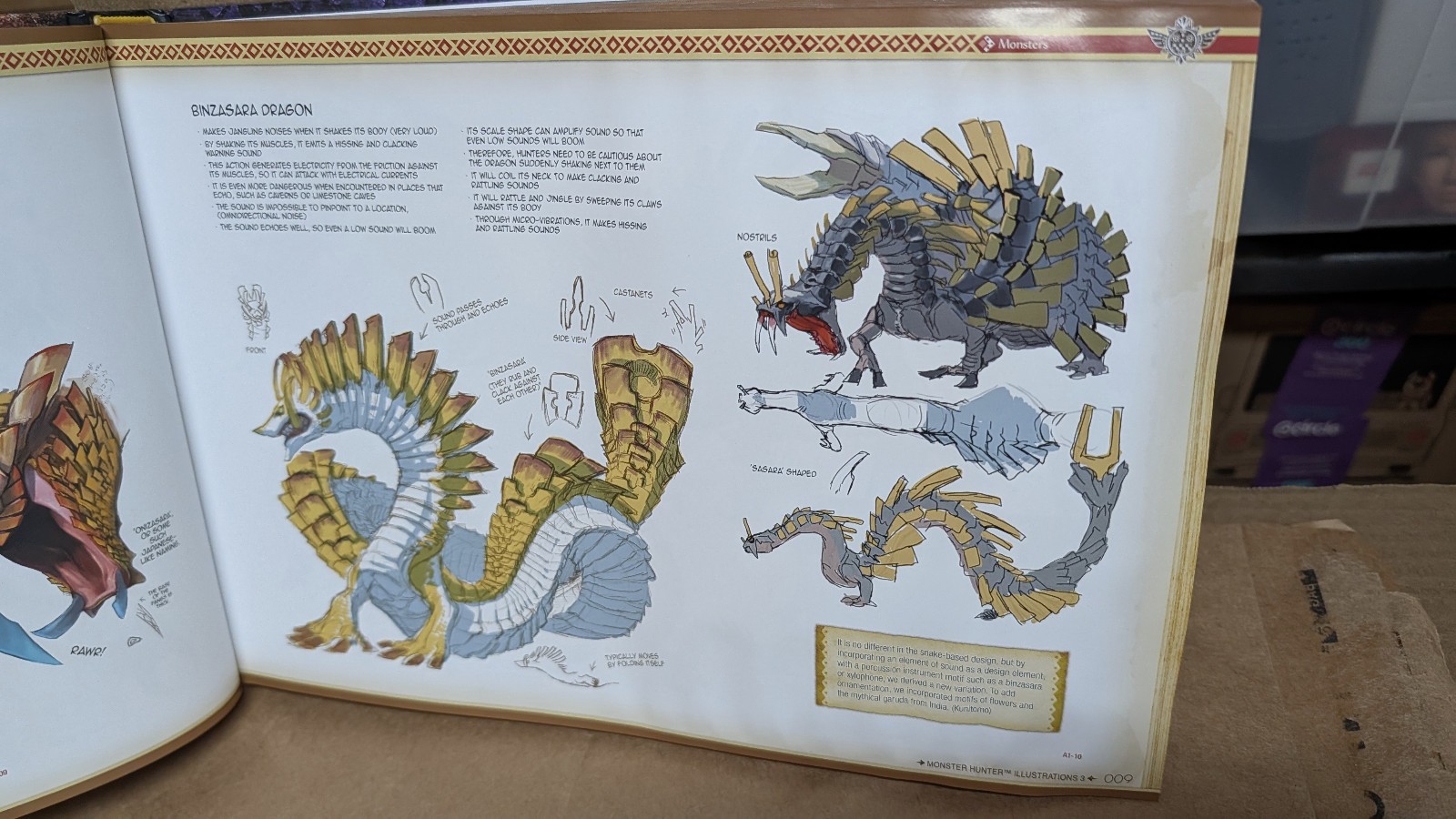 Monster Hunter Illustrations 3 Art Book Hardcover Capcom Udon (Water Damage)