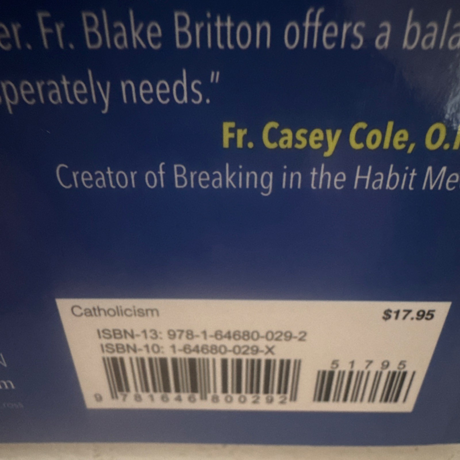 Reclaiming Vatican II by Blake Britton Paperback Ave Maria Press Catholic