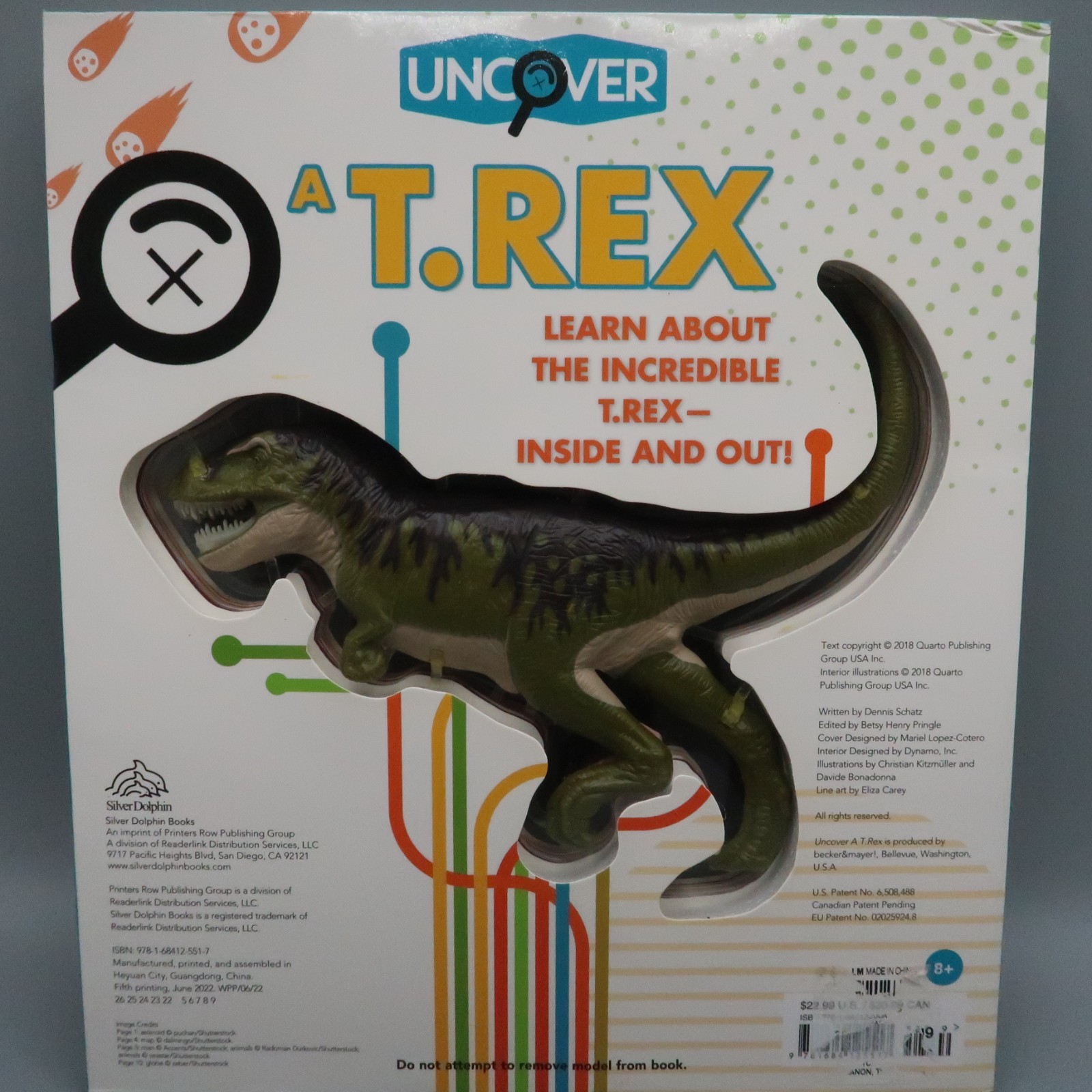 Uncover a T-Rex: An Uncover It Book Board Book By Schatz Dennis 3D