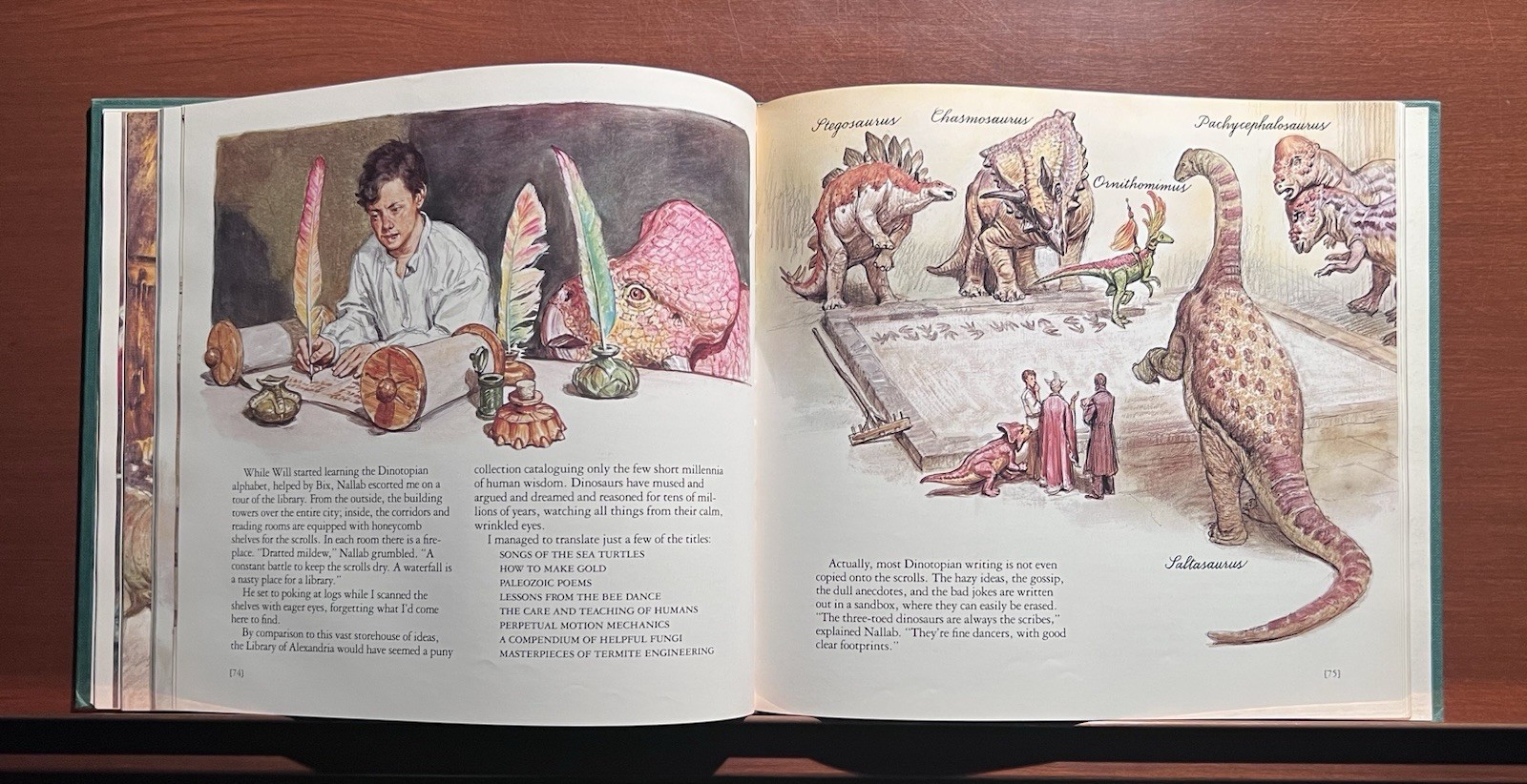 James Gurney ORIGINAL T-Rex Sketch Drawing + Signed Dinotopia 1st Edition HC