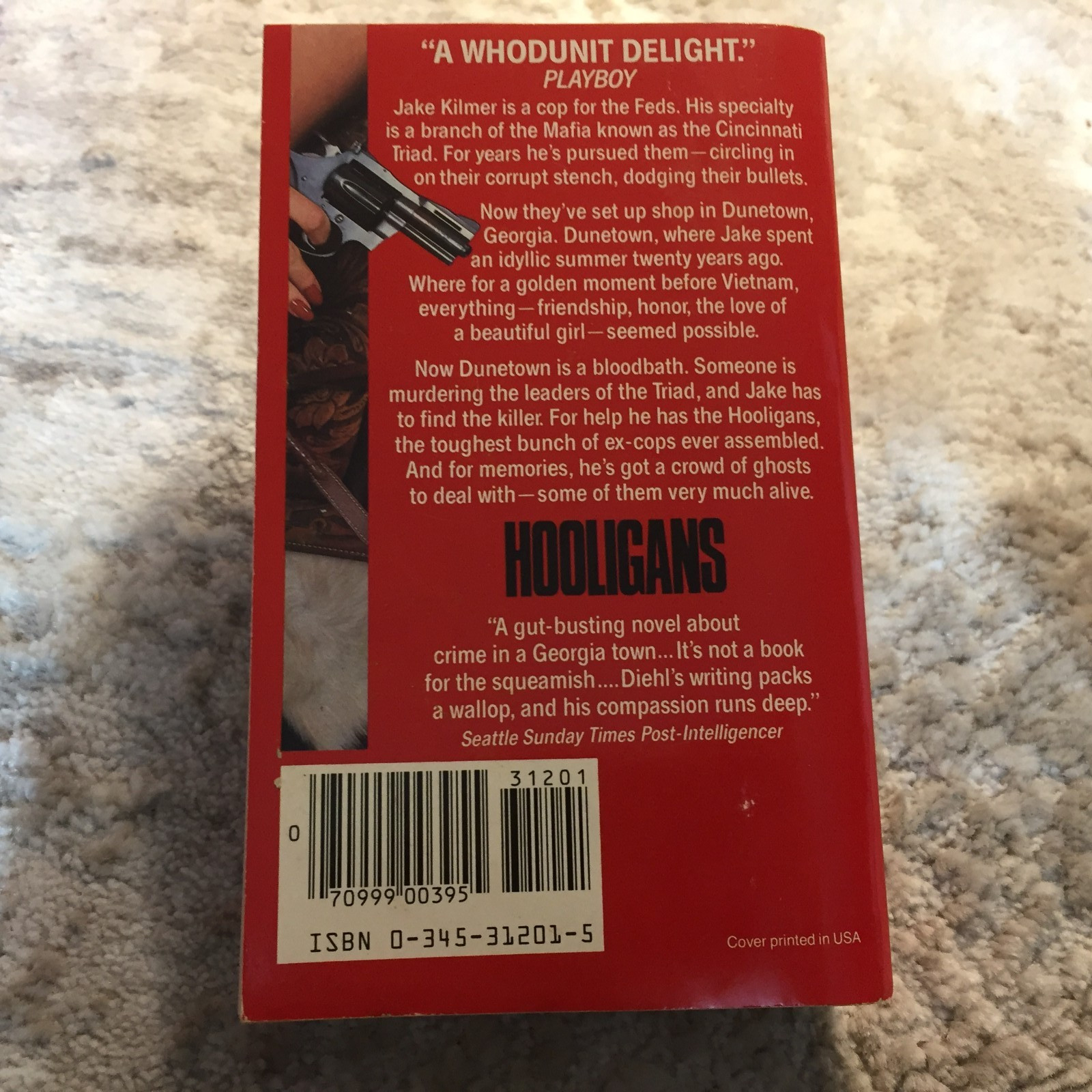 Hooligans Mystery Paperback Book by William Diehl from Ballantine Books 1985