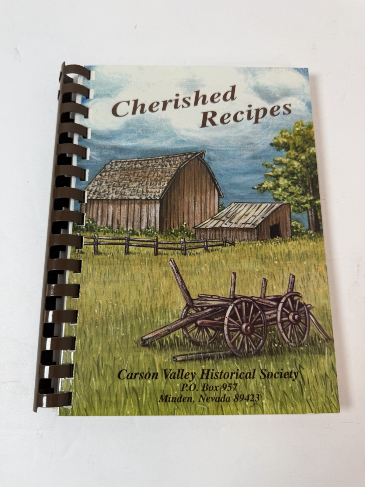 Carson Valley Historical Society Cherished Recipes Spiral Cookbook Nevada