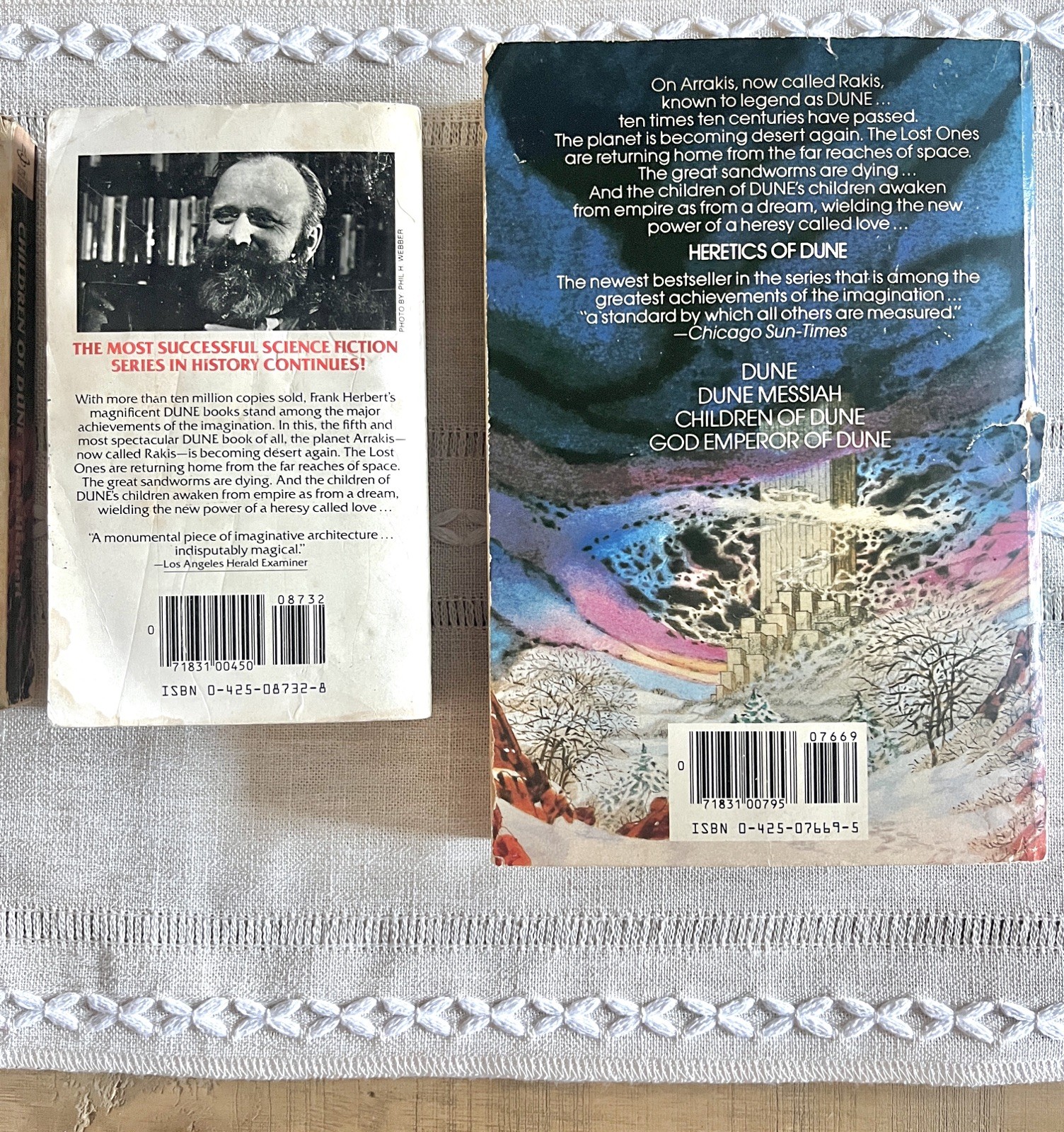 Frank Herbert Dune Series Lot of 5 Berkley 1984 Sci-Fi Paperbacks