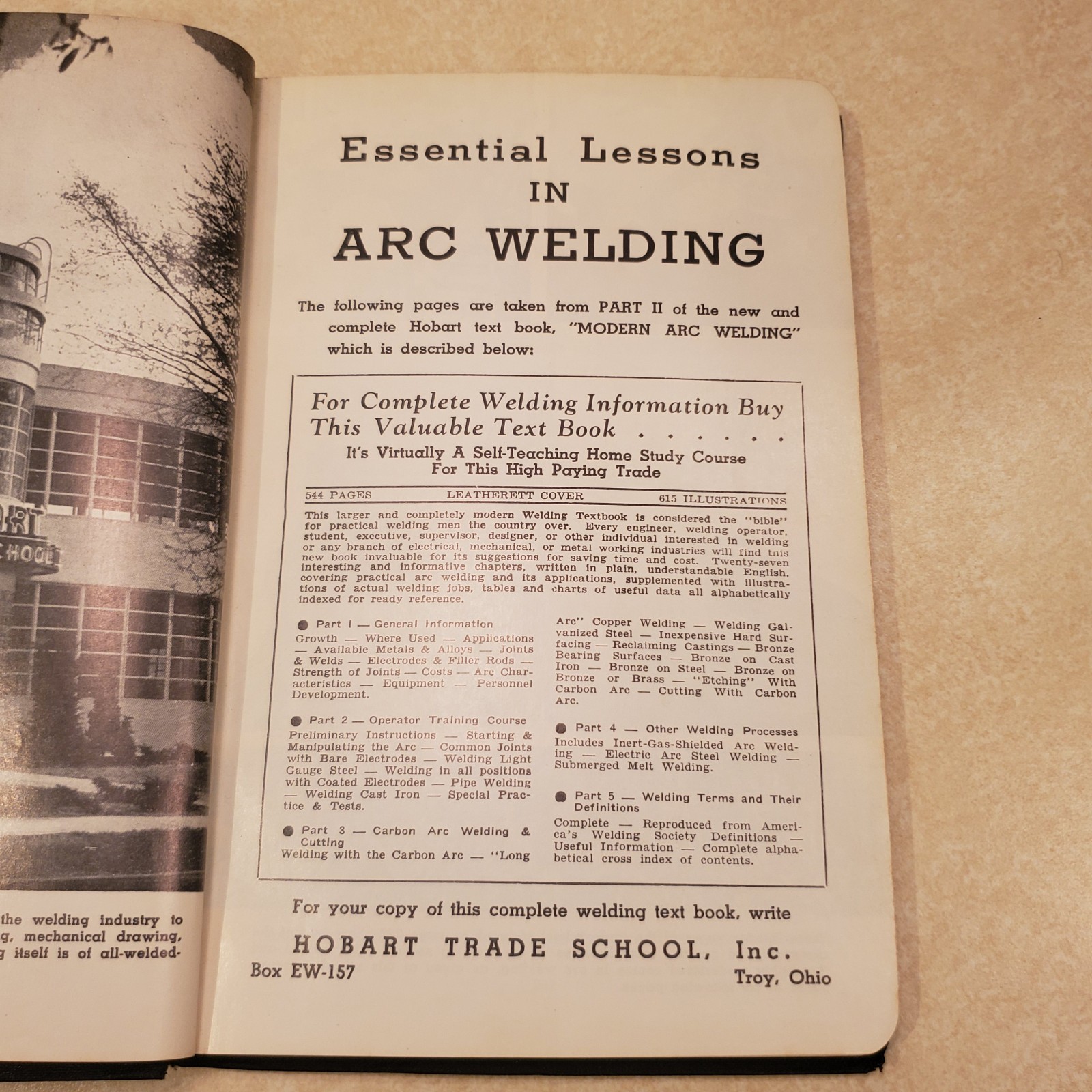 Lessons in Arc Welding taken from Modern Arc Welding pt 2 Hobart Trade School