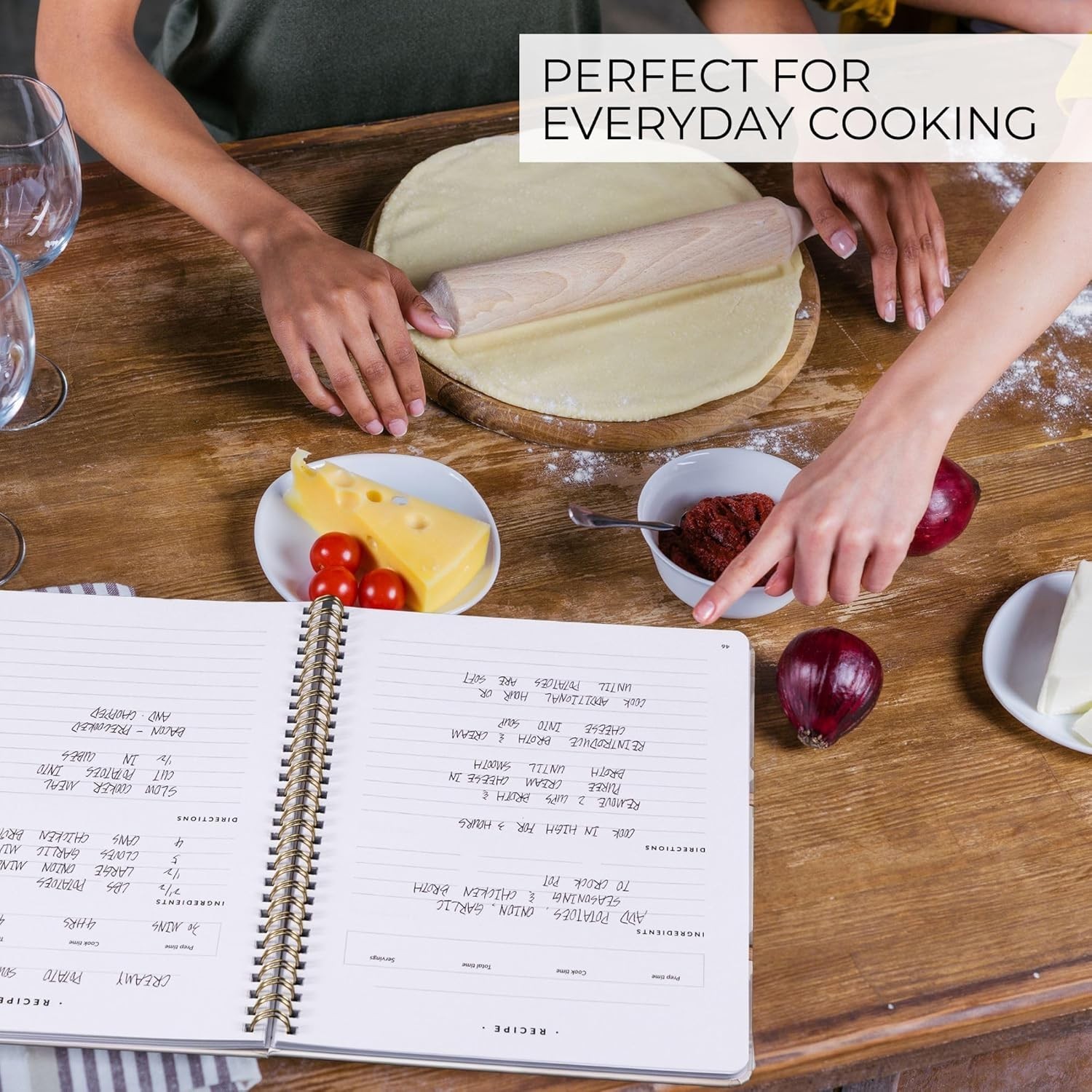 Beige Recipe Organizer – 106 Pages for Cherished Meals & Generational Flavors
