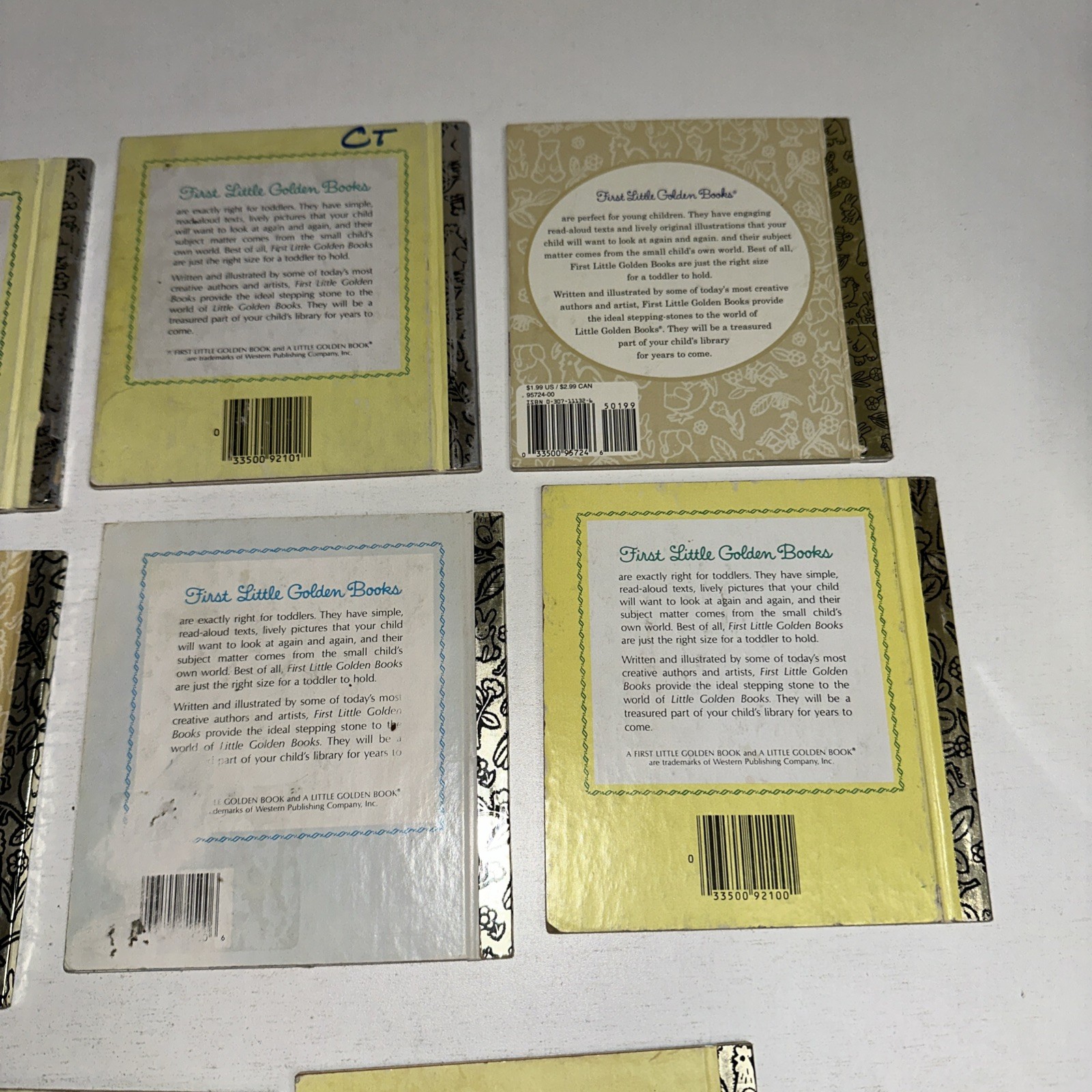 Vintage 1980s & 90’s A First Little Golden Books Mini HC Toddlers Lot Of 8