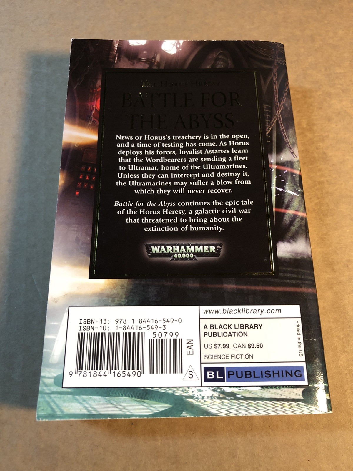 Battle for the Abyss by Ben Counter Horus Heresy Paperback – Clean Pages