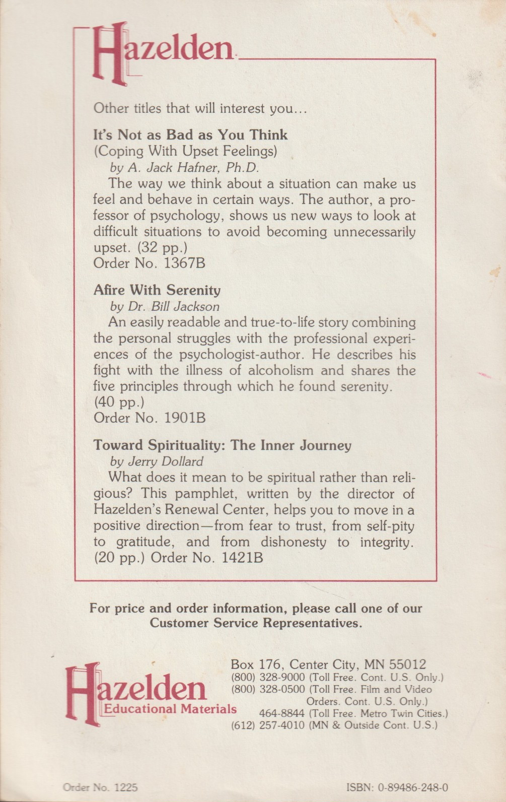 Choices by Mary M., Hazelden booklet, 1984 Alcoholics Anonymous, 17 pages, clean