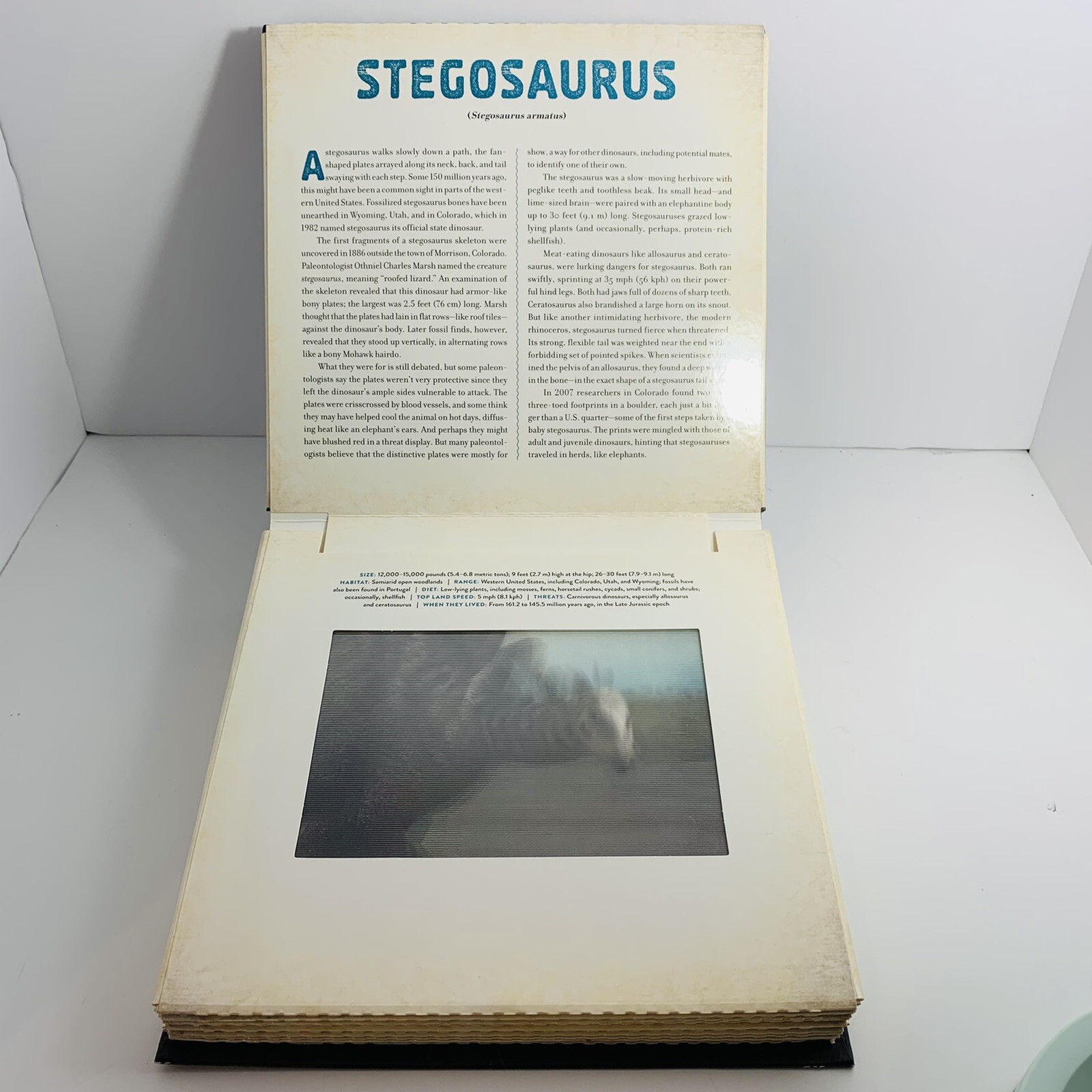 Dinosaur: A Photicular Book by Wollard.I mages Moves. Great For Kids Used Gift