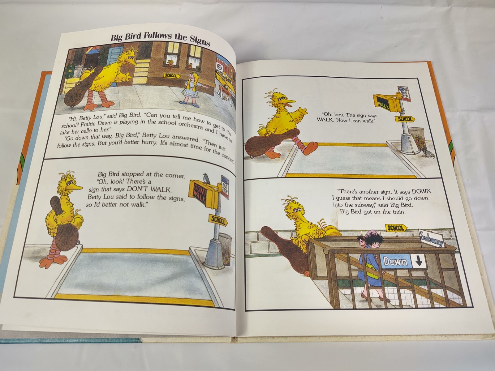 Vtg 89 On My Way With Sesame Street Volume 3 Getting Ready For School Book CTW