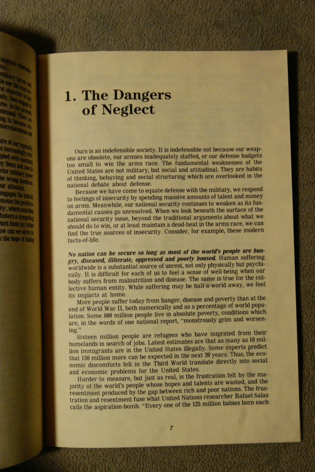 The Indefensible Society – William Becker – 35 pages – 1982