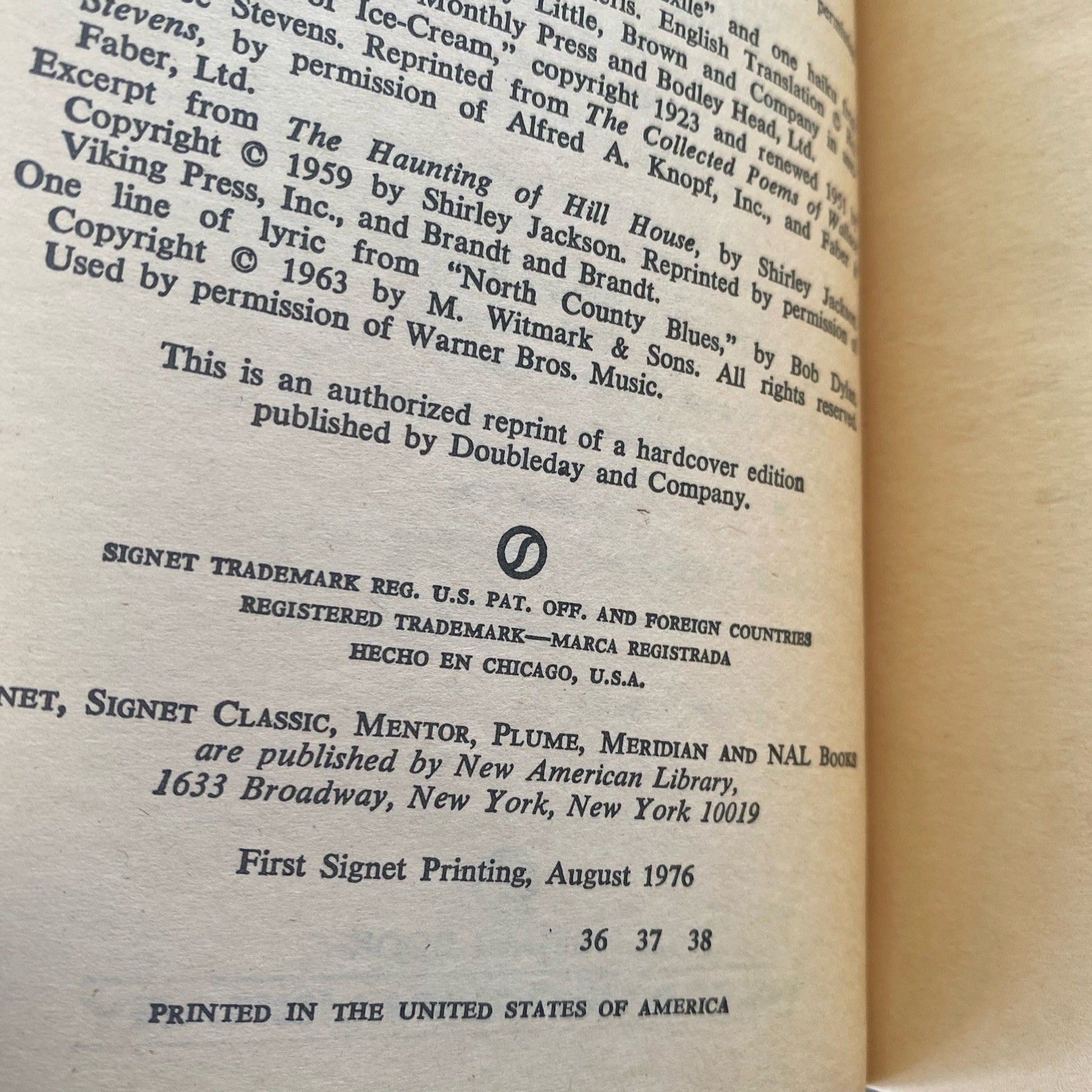 Salem’s Lot by Stephen King, First Signet printing, 1976 paperback. Good.