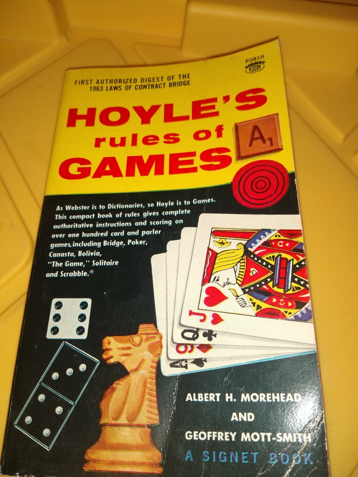 1963 Hoyle’s Rules Of Games by Albert H. Morehead and Geoffrey Mott-Smith Book