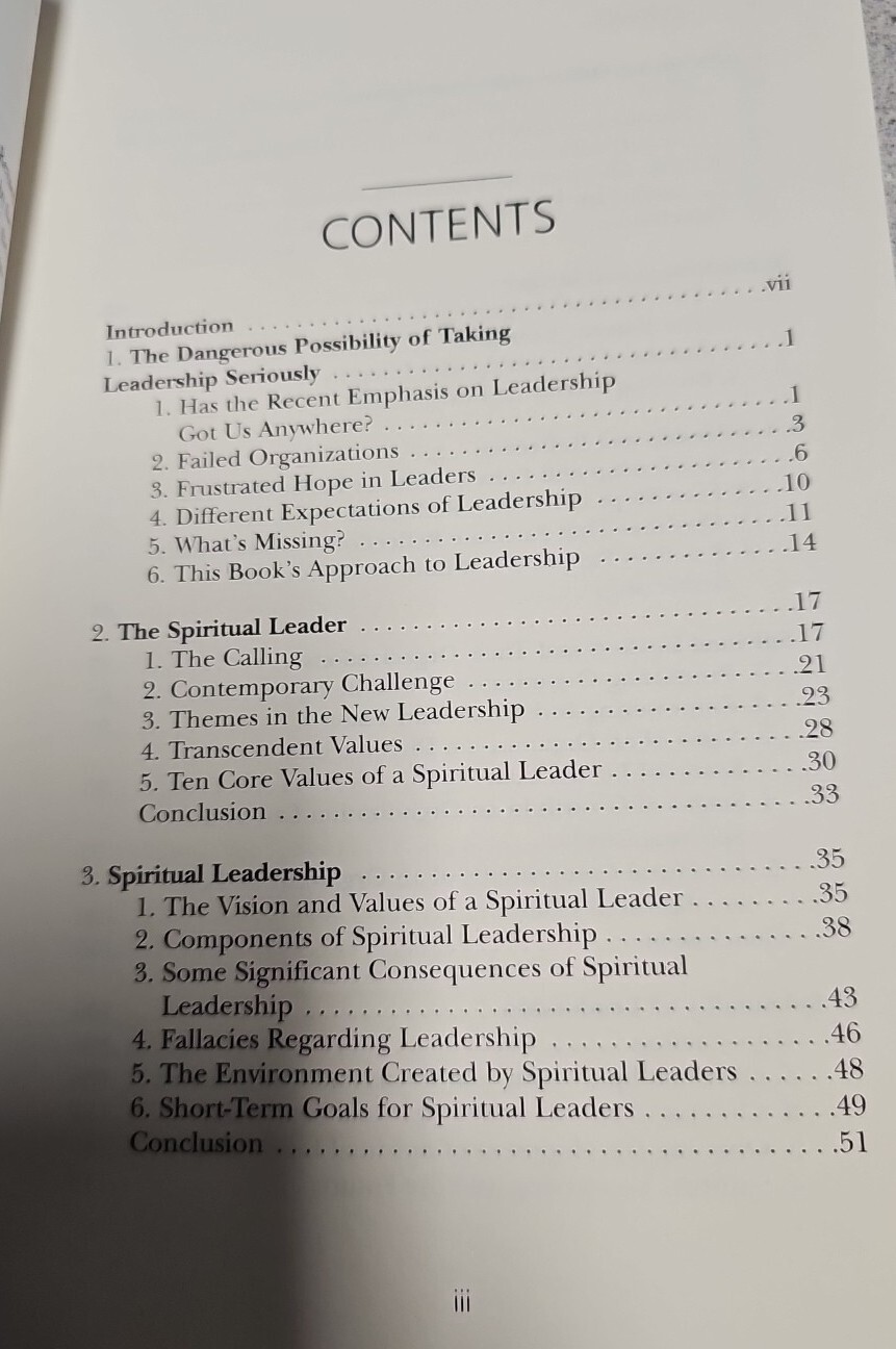 Spiritual Leadership The Quest for Integrity Leonard Doohan PB 2007 1st Printng