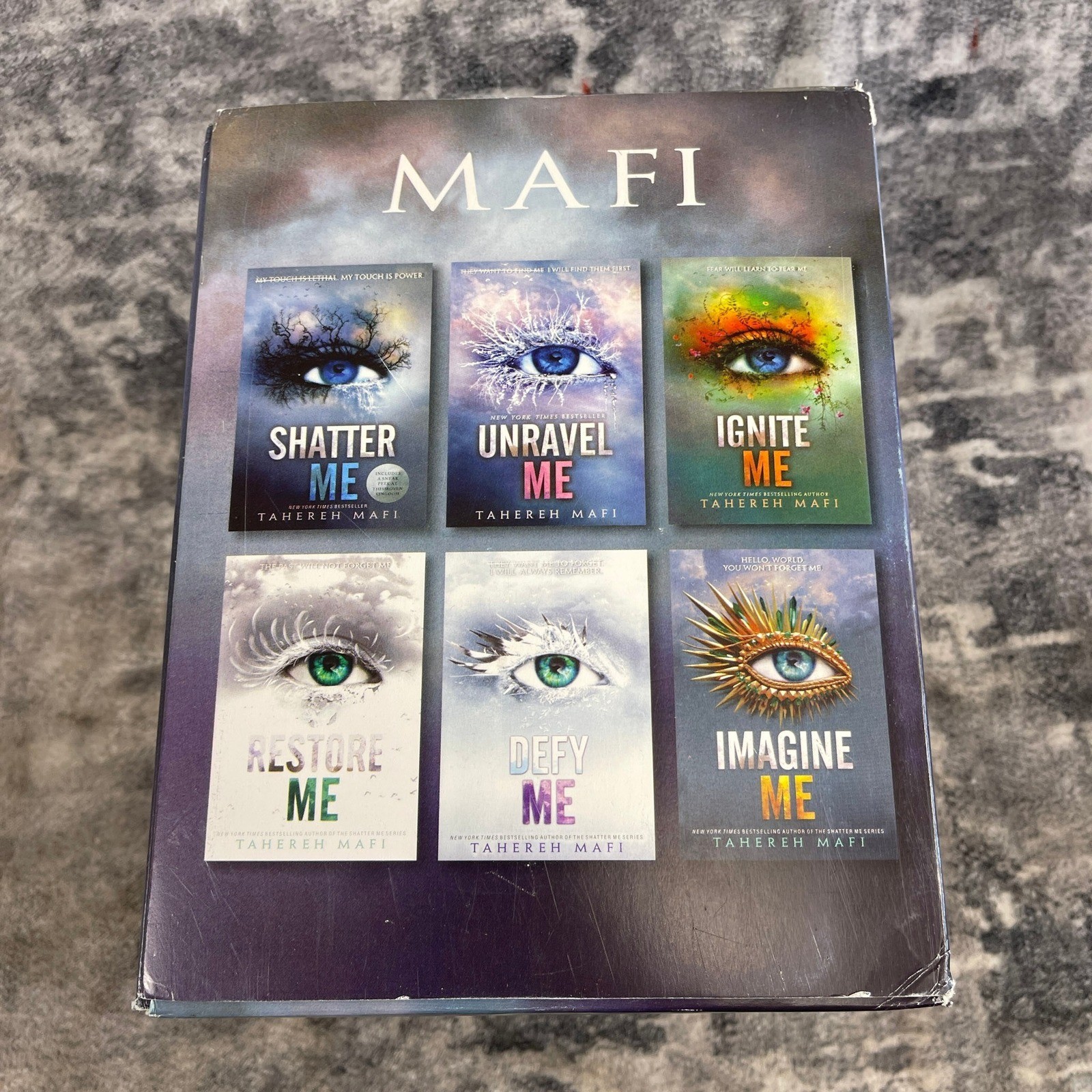 Shatter Me Series 6-Book Box Set Tahereh Mafi First Printing Damaged Box