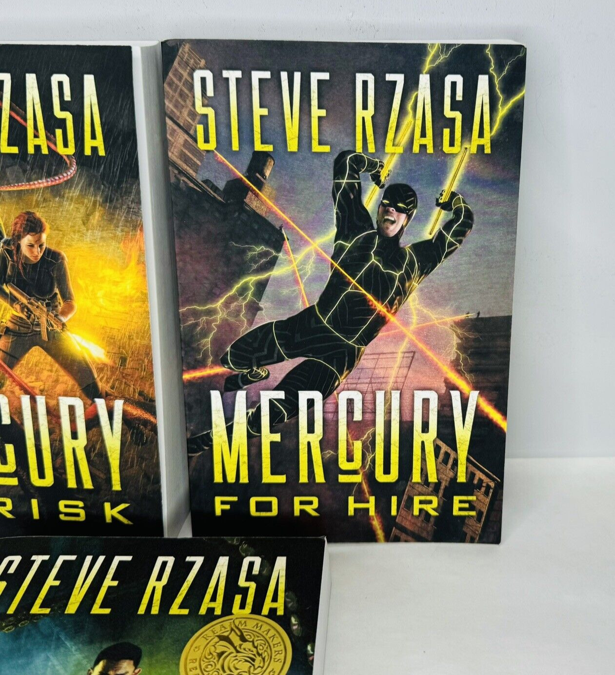 Mercury Hale Books 1-3 By Steve Rzasa Paperback Sci-Fi Guard Hire Risk Signed