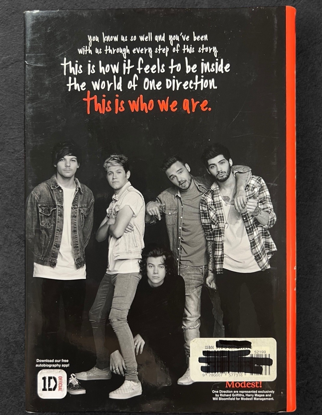 One Direction Who We Are Book Our Official Autobiography – Hardcover