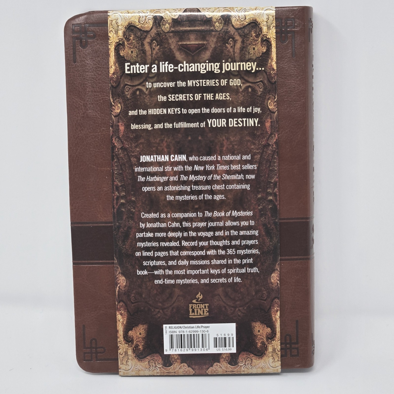 The Book of Mysteries Prayer Journal Jonathan Cahn Faux Leather Christian