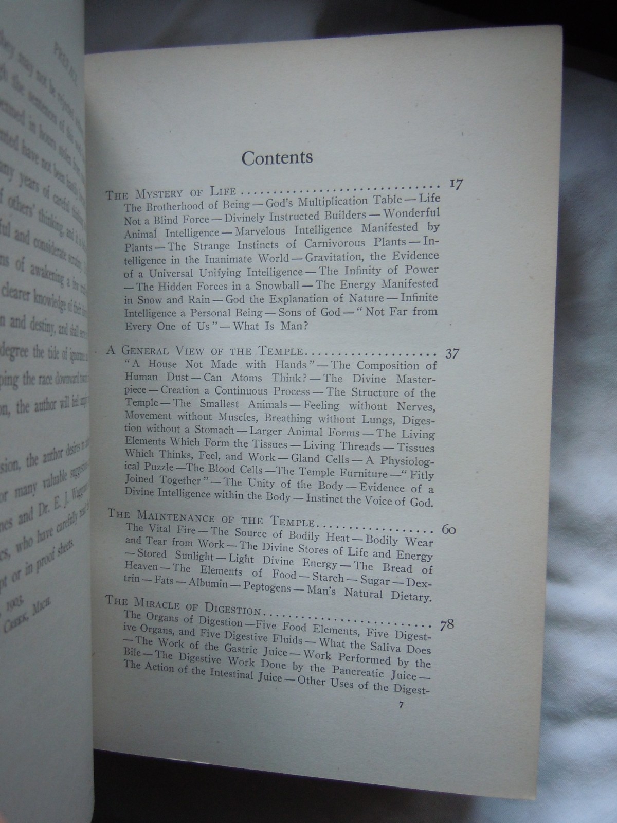 First Edition The Living Temple (1903) by John Harvey Kellogg inscribed promo